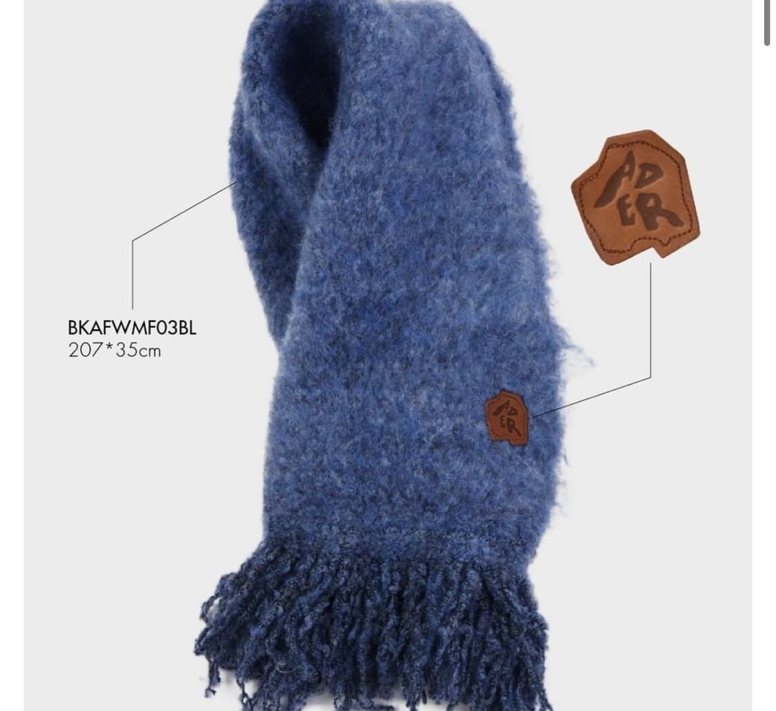 아더에러 💙 퍼지 니트 목도리 상품이미지3