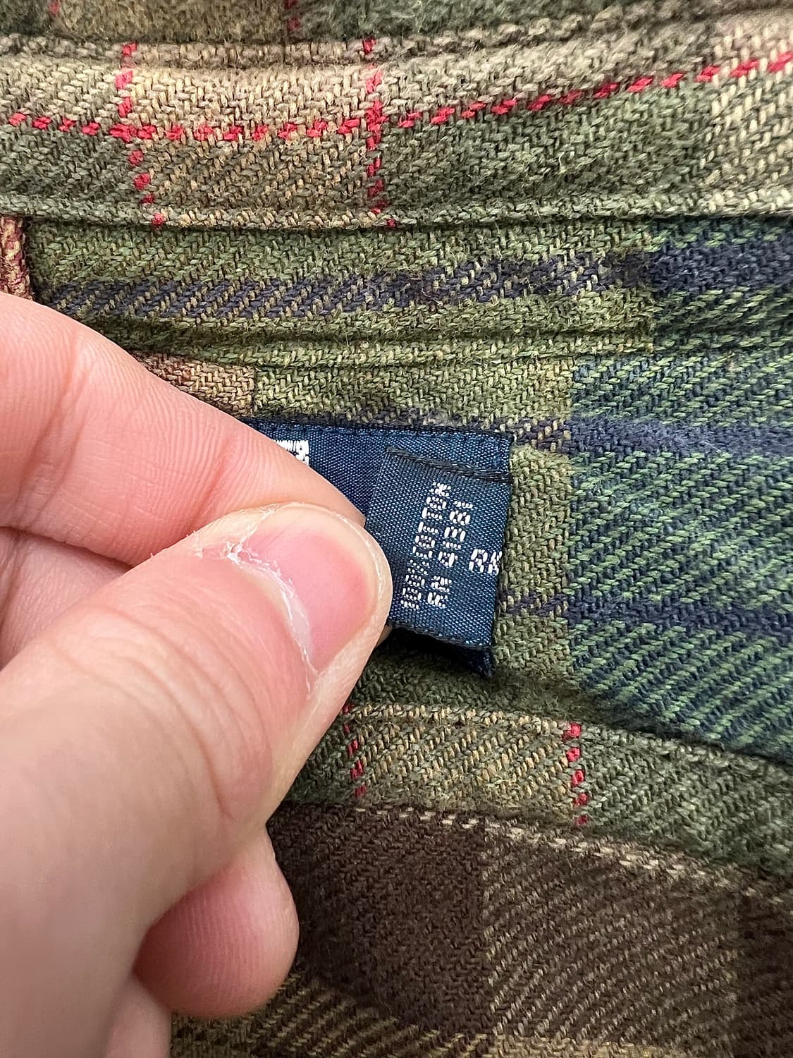 90s 폴로 랄프로렌 클래식 마드라스 패치워크 코튼 셔츠 상품이미지8