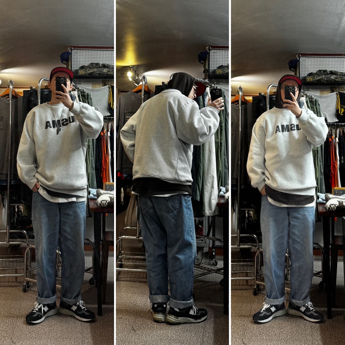 80-90s OG USMA Reverse Weave Sweatshirt 상품이미지2