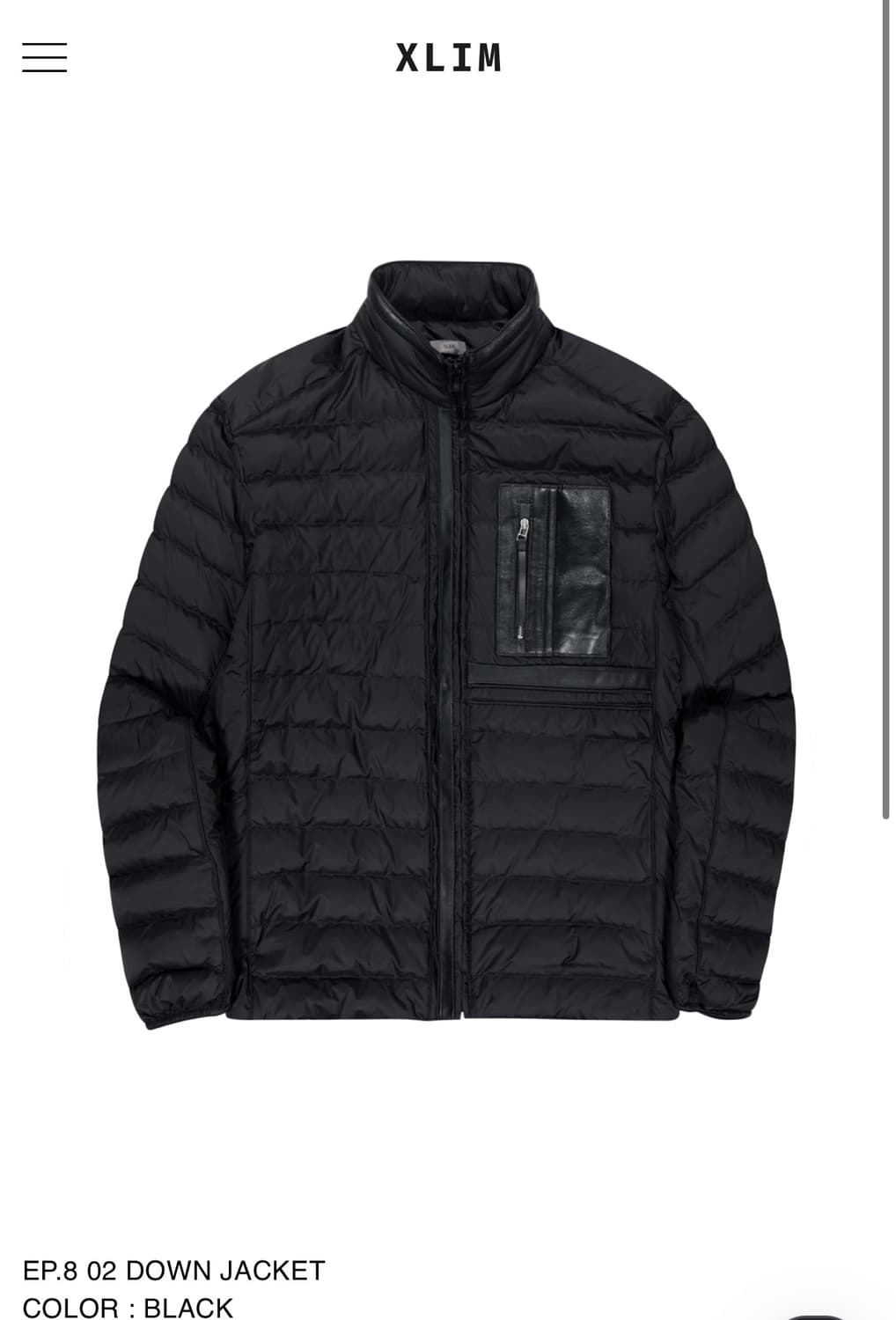 EP.8 02 DOWN JACKET Black L size 상품이미지1