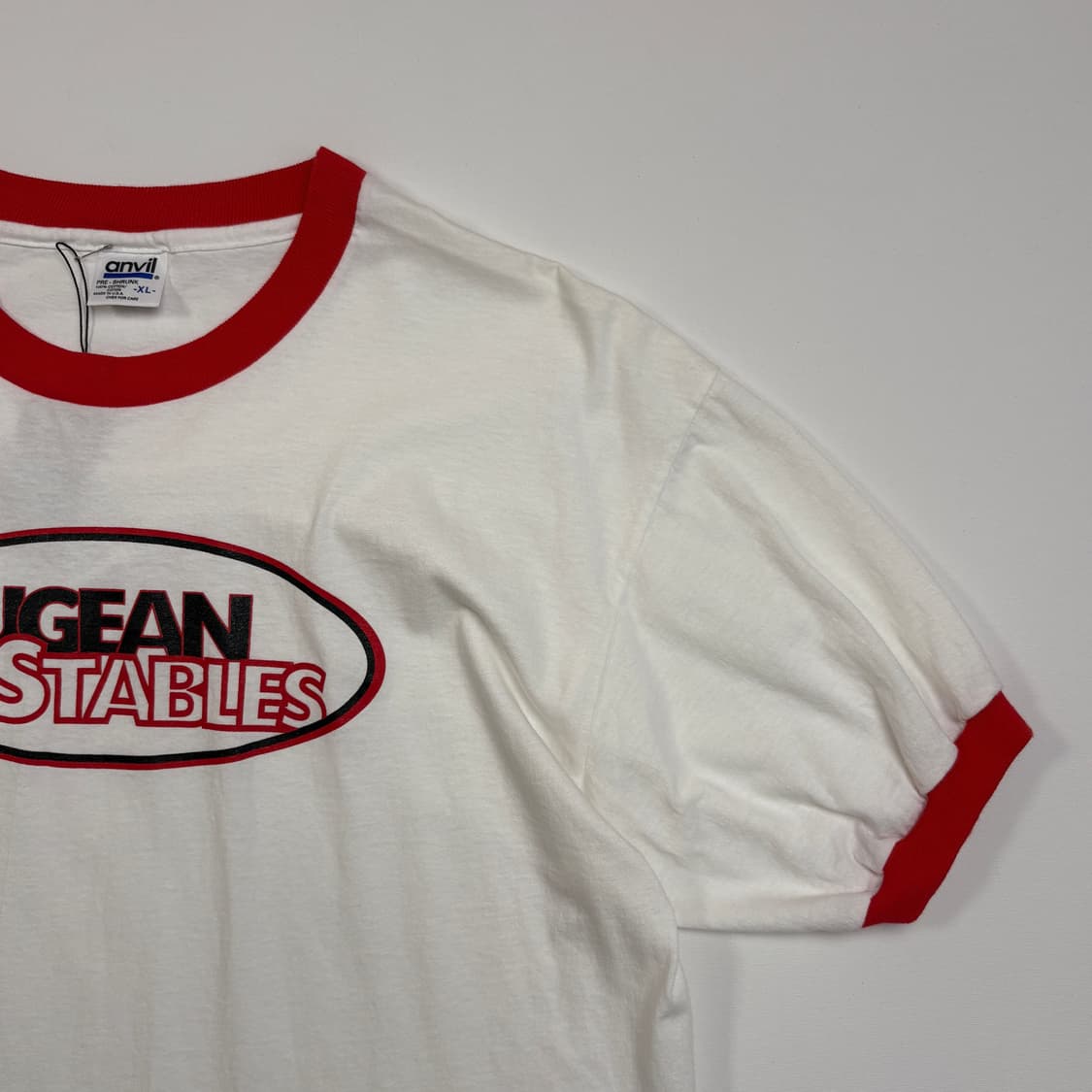 [XL] 90s USA anvil AUG ringer crew neck 상품이미지5