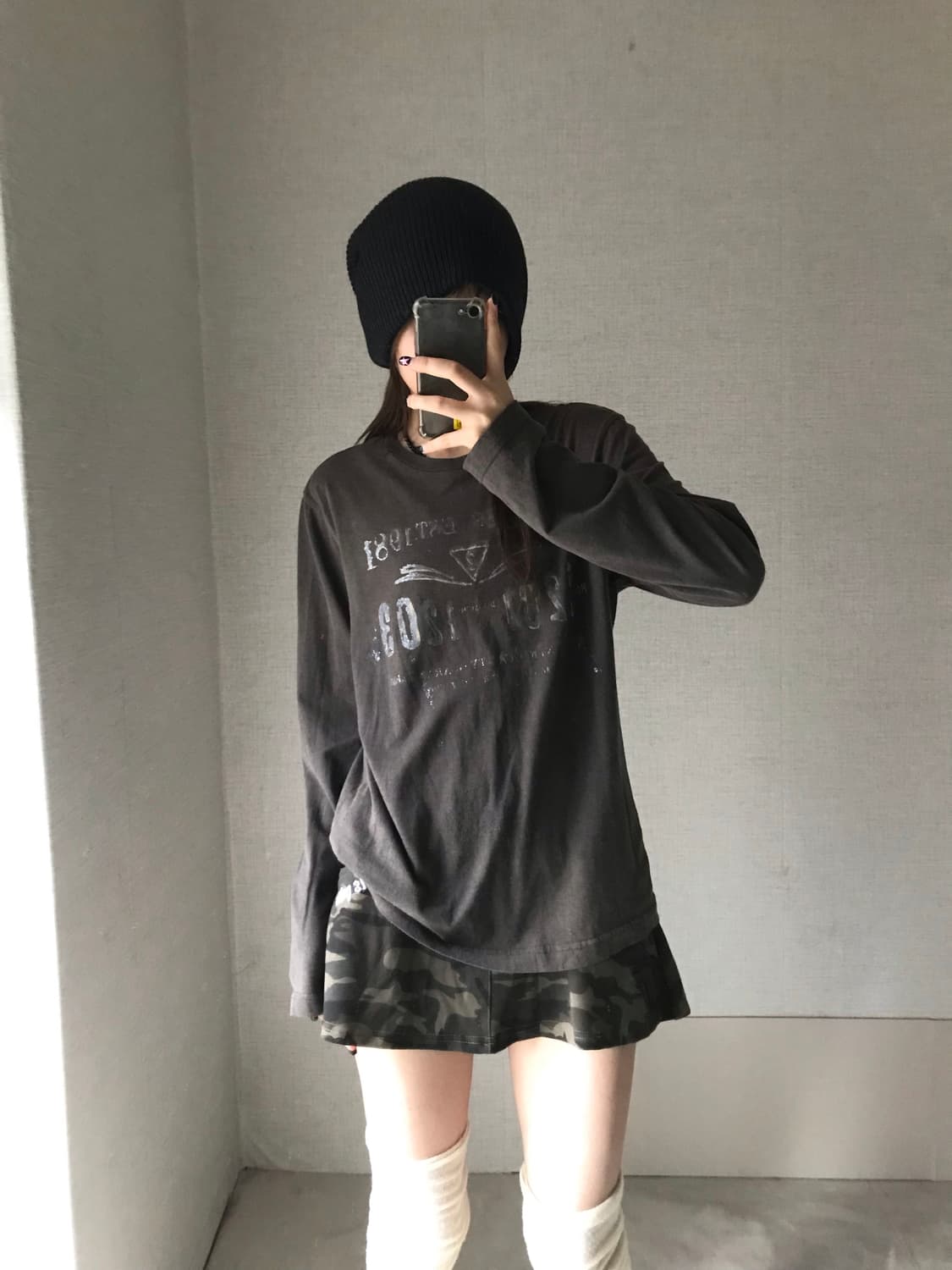 게스 빈티지 브라운 롱슬리브 상품이미지4