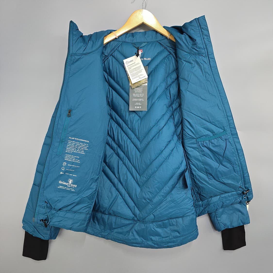 그루찌백 페이스풀 다운울 경량 패딩 자켓 L 상품이미지4