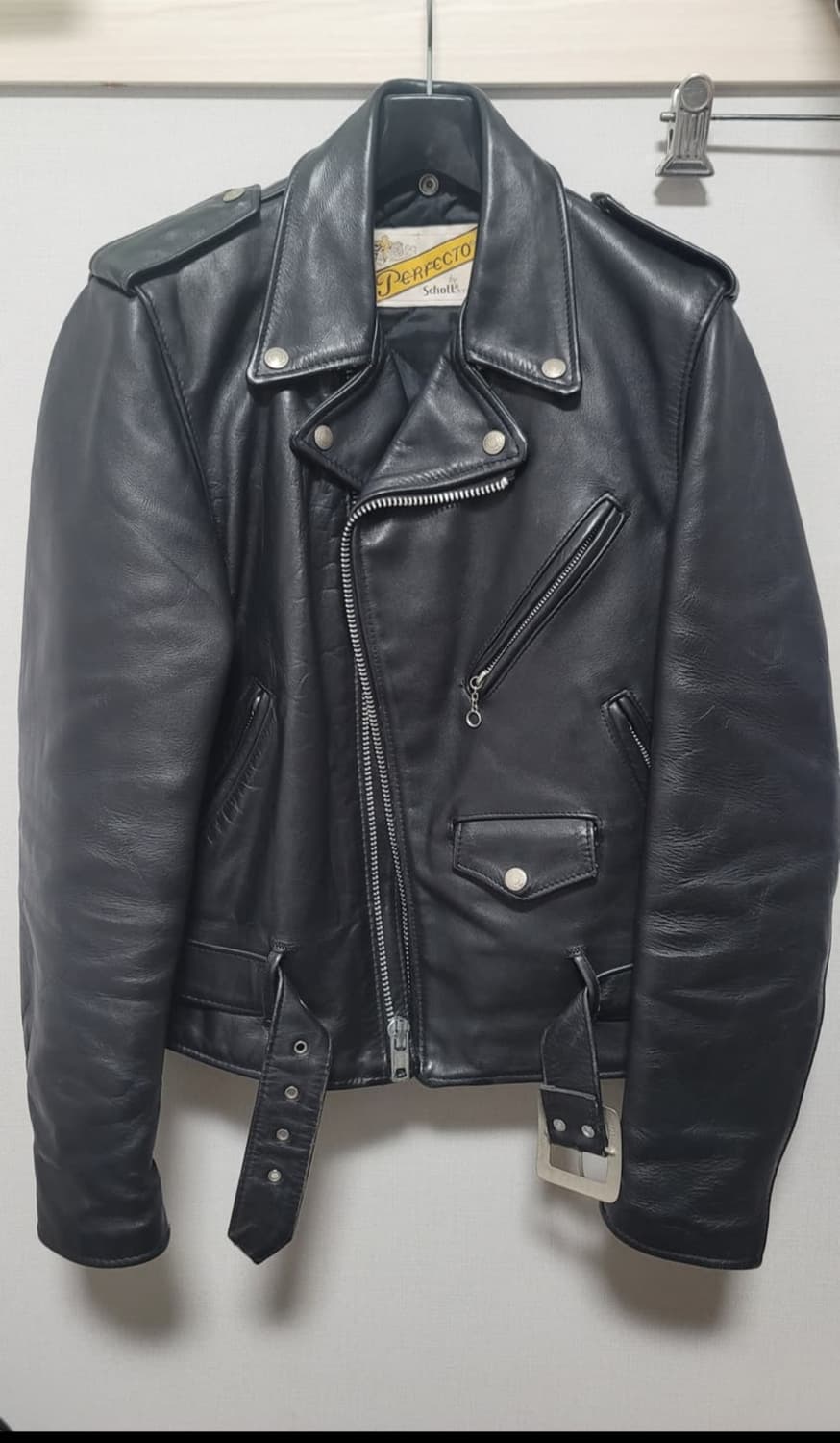 쇼트 nyc 퍼펙토 618 (소가죽 더블 라이더 자켓) 상품이미지1