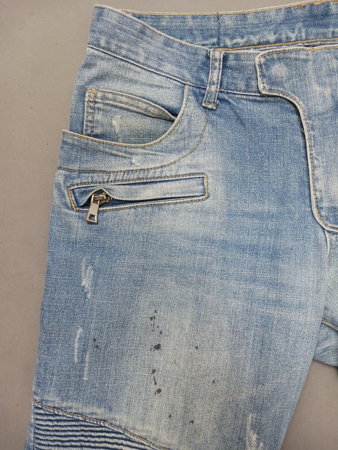 [34] 발망 더티오일 바이커진 청바지 상품이미지2