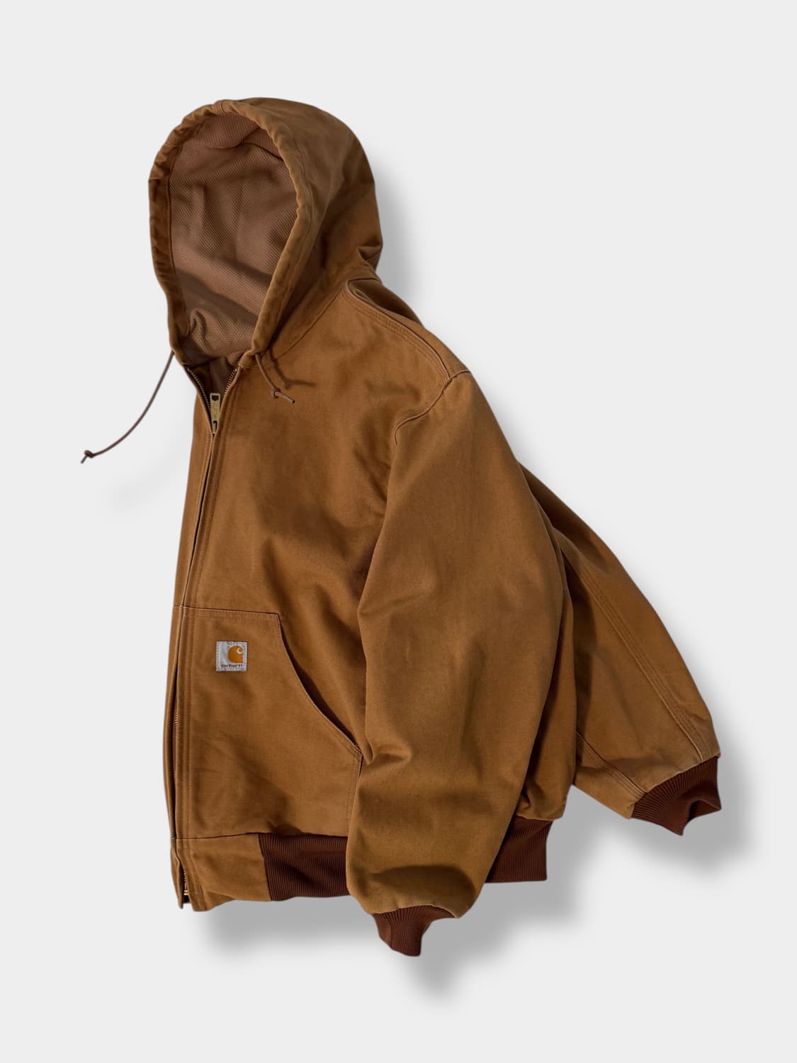 칼하트 usa 90's 루즈핏 브라운 덕 액티브 후드 자켓  상품이미지2