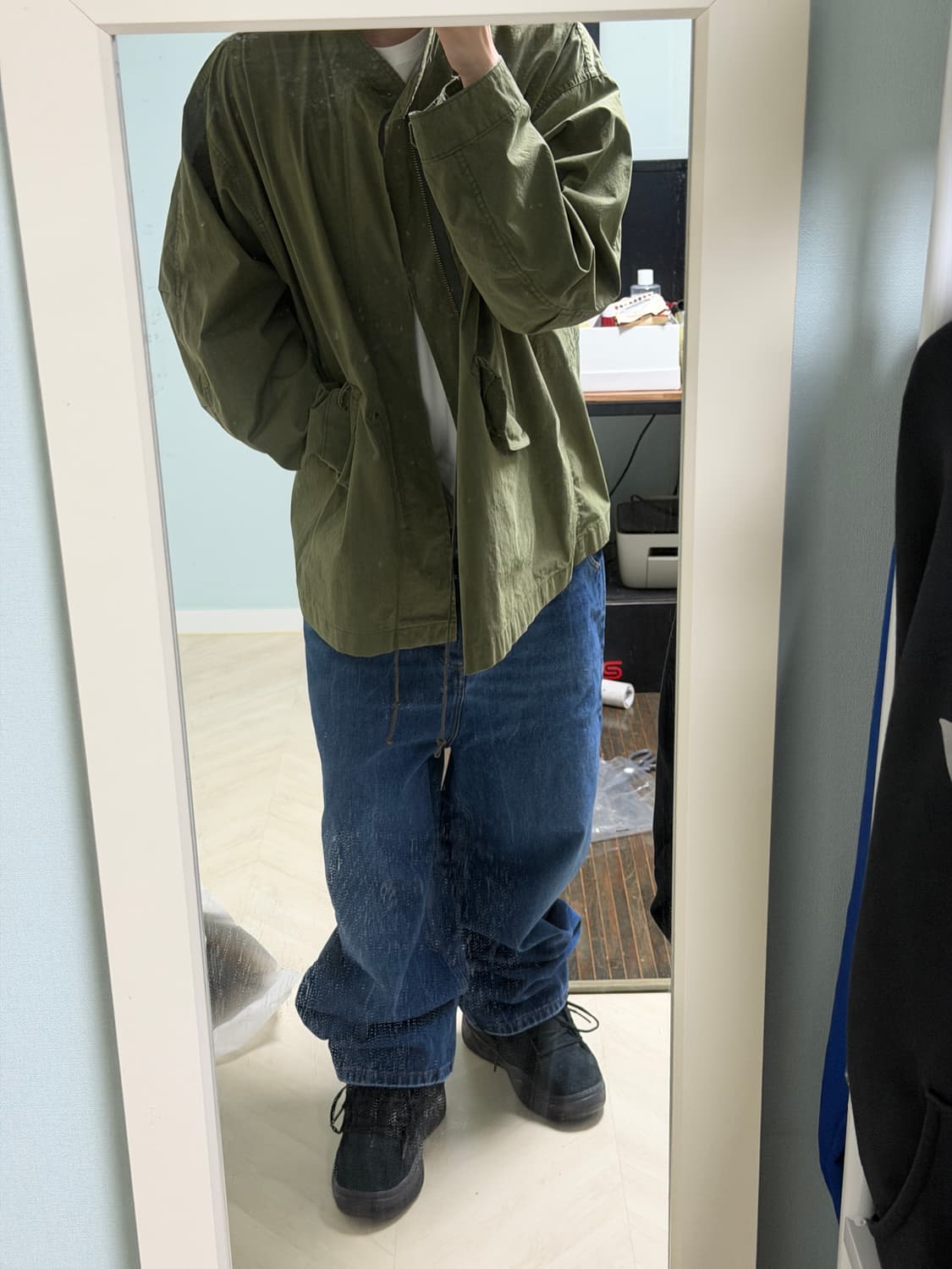 아미 배기핏 데님진 블루(32 새상품) 상품이미지5