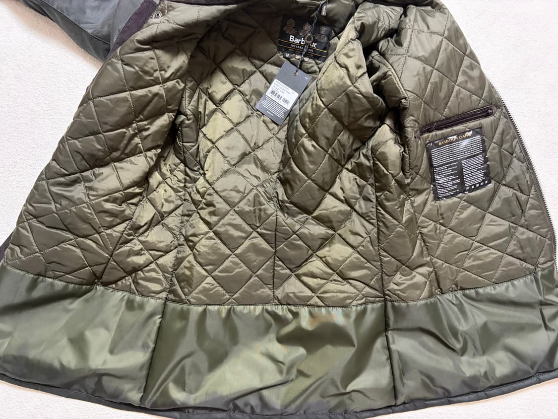 [M] 바버 인터내셔널 왁스드 듀크 자켓 (올리브) 택채 새상품 상품이미지5