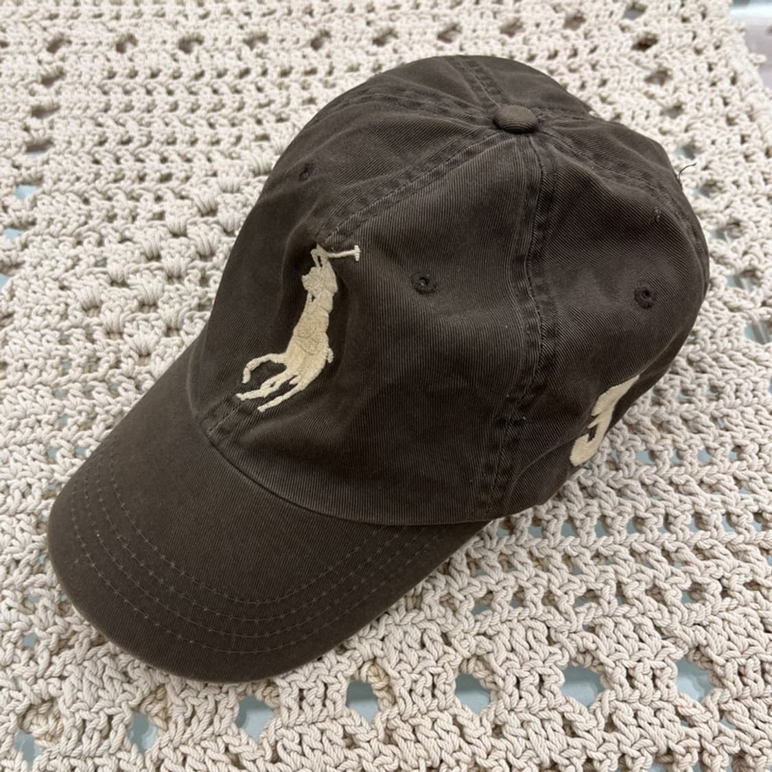 폴로 랄프로렌 레트로 빅포니 초코브라운 볼캡 C10325 상품이미지3