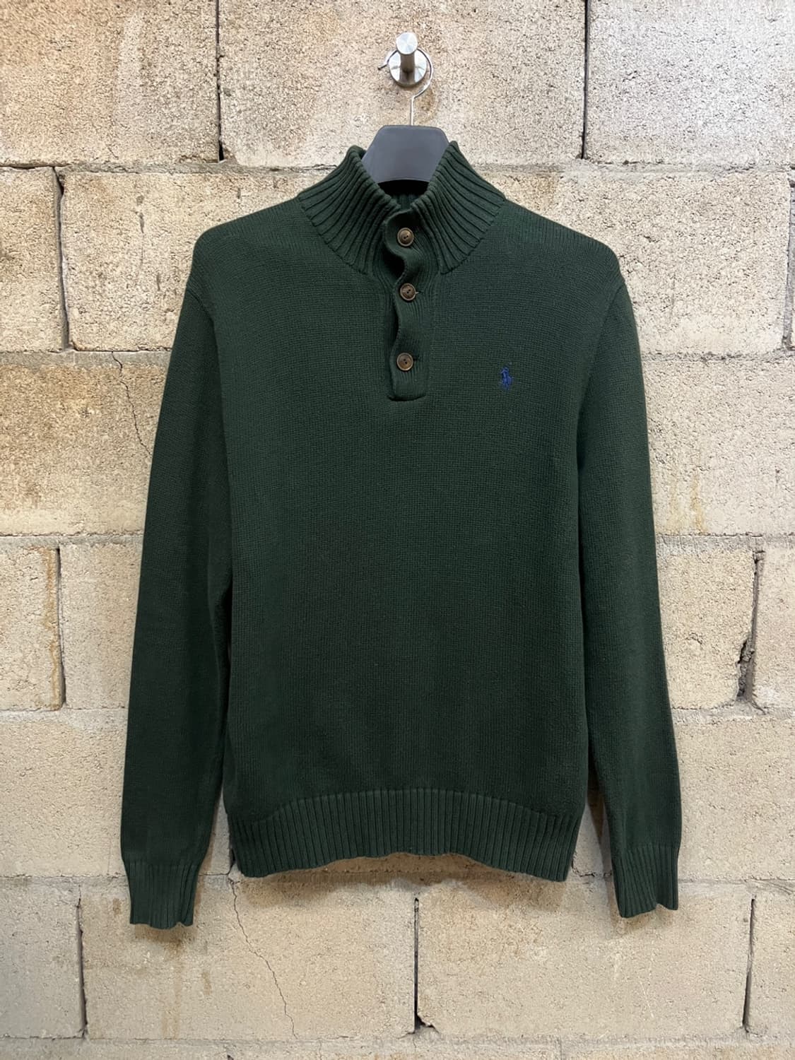 폴로 랄프로렌 버튼 업 코튼 니트 상품이미지1