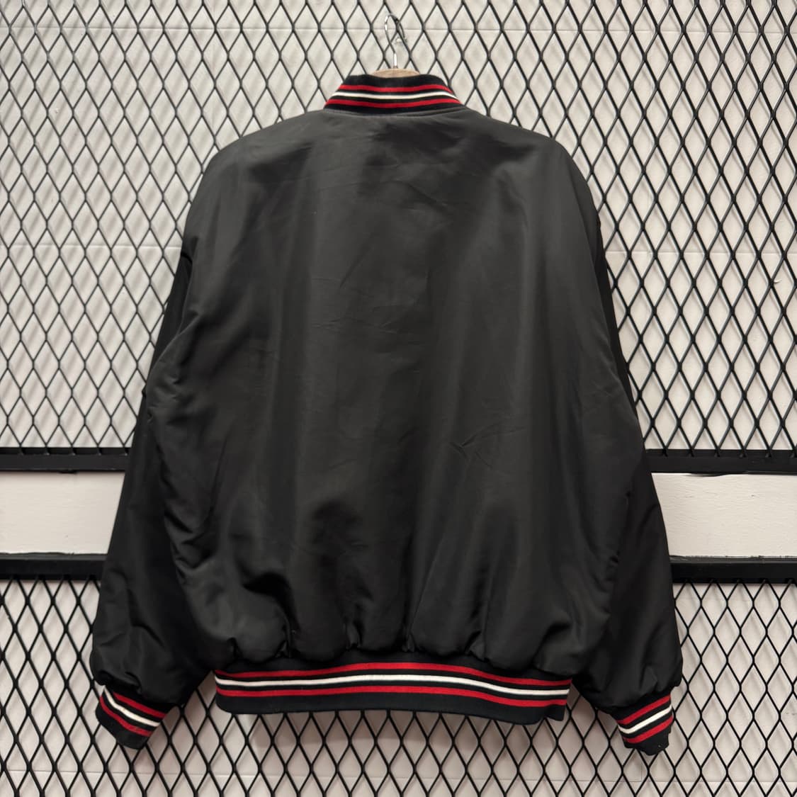 90s 제프 해밀턴 X 나스카 리버시블 바시티 자켓 레드 블랙 배색 상품이미지4
