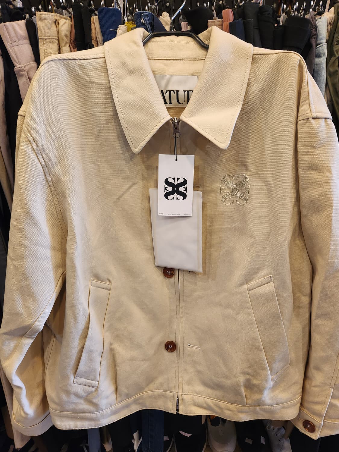 세터 테오 프리미엄 옥스퍼드 프렌치 워크자켓 새제품  상품이미지1