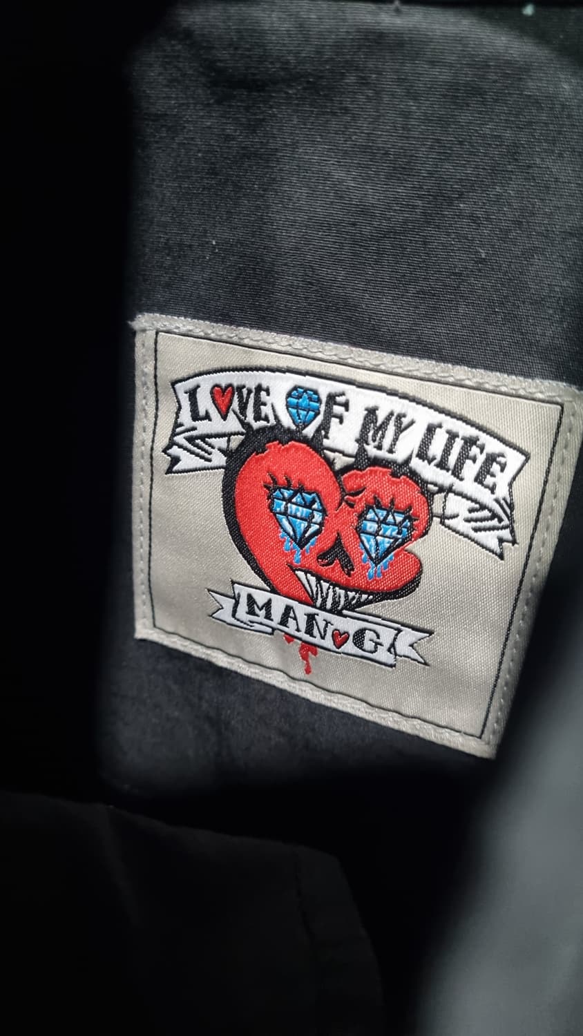 (man G) 만지 자수 검정색 힙한 야상 프리사이즈 (105~110)  상품이미지2