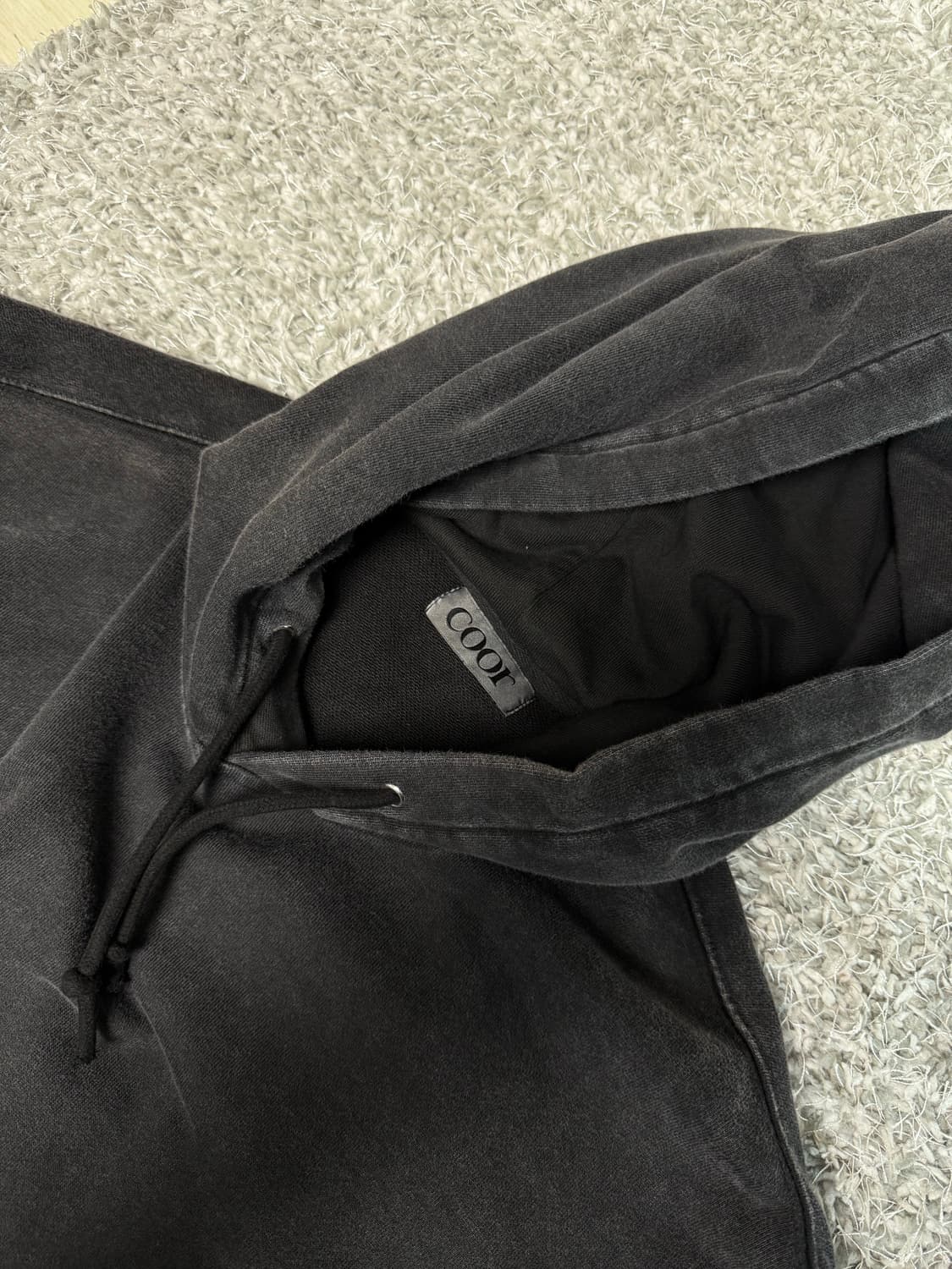 쿠어 가먼트 다잉 에센셜 후드 스웻셔츠 상품이미지2