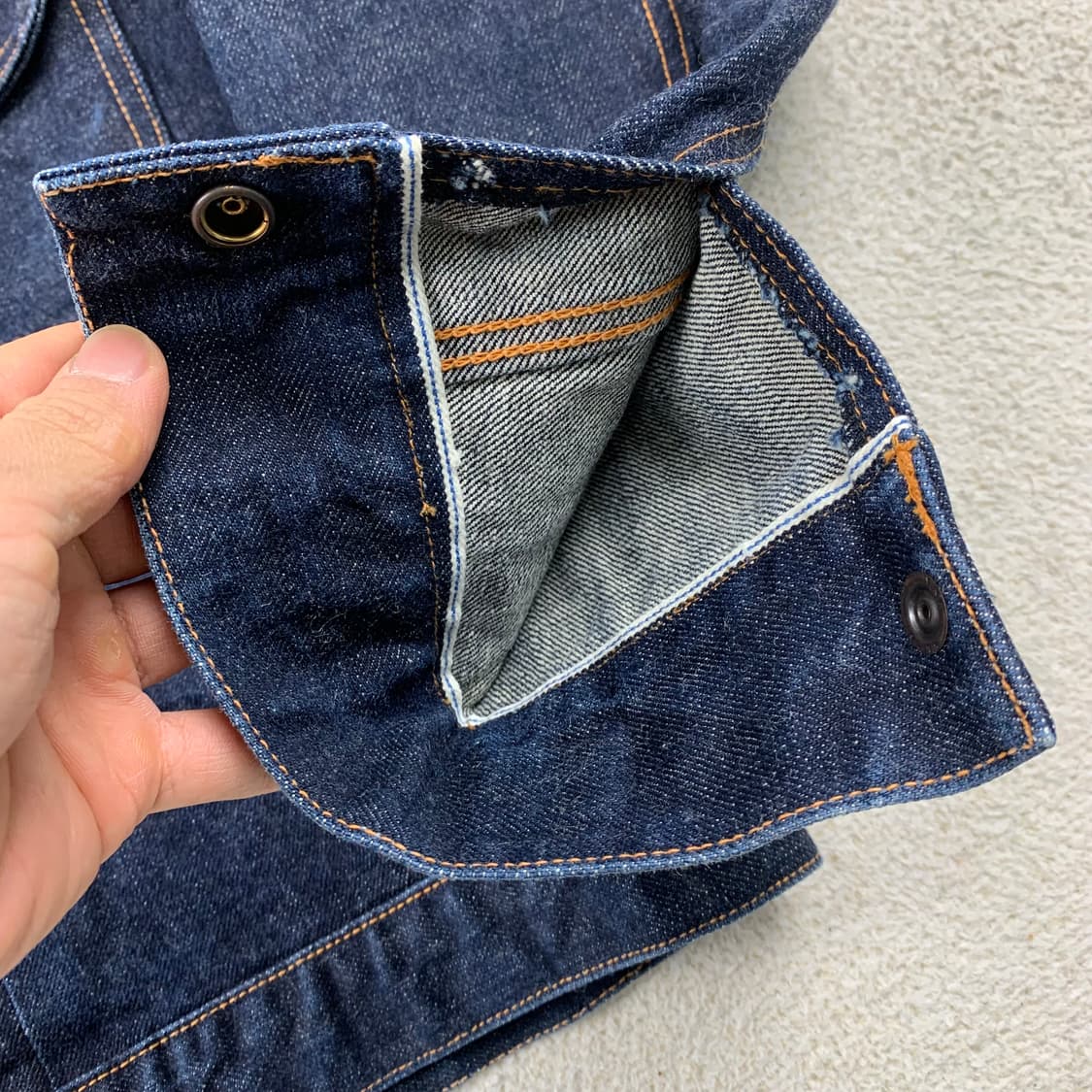 레드 토네이도 타입2 셀비지 데님 트러커 자켓 상품이미지6