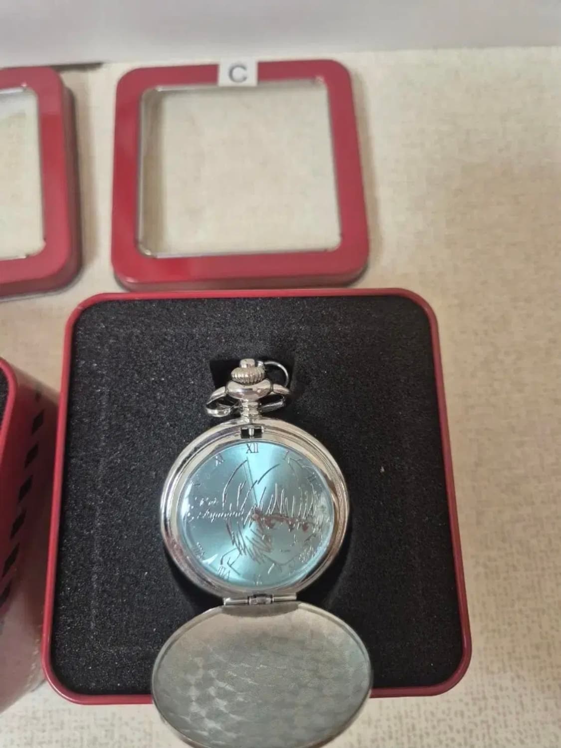 새제품 한정판 에반게리온 레이 메탈 포켓 워치 풀세트 3종 굿즈 상품이미지5