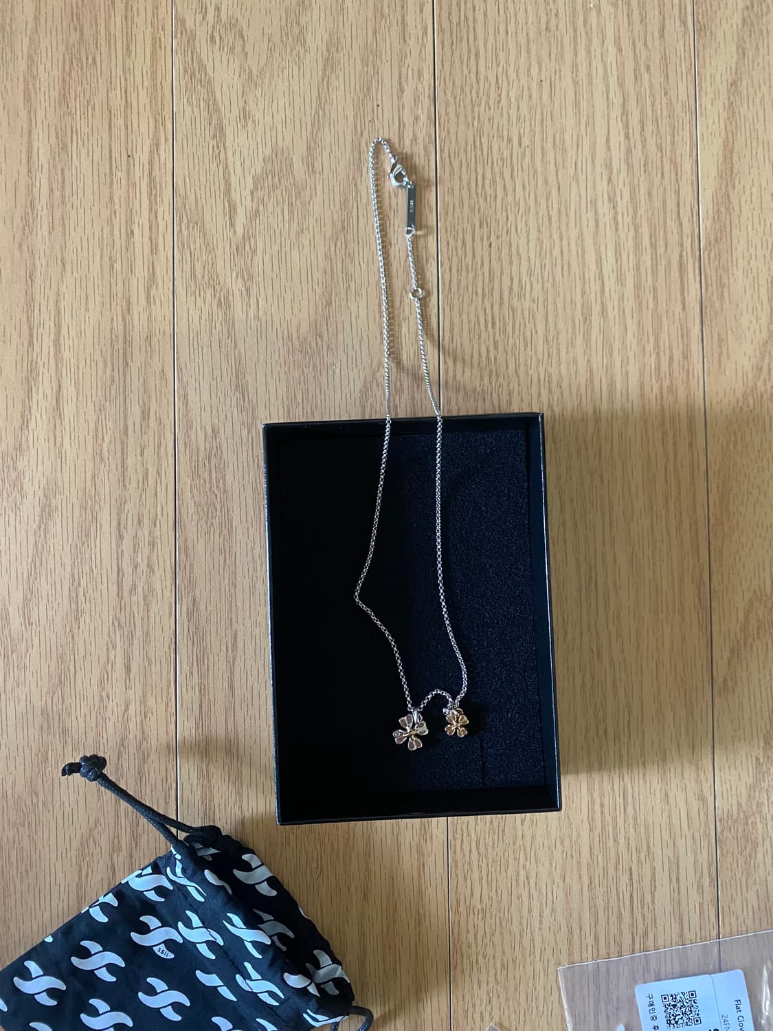 에스실 flat clover 2 pendant 목걸이 팔아요 상품이미지4