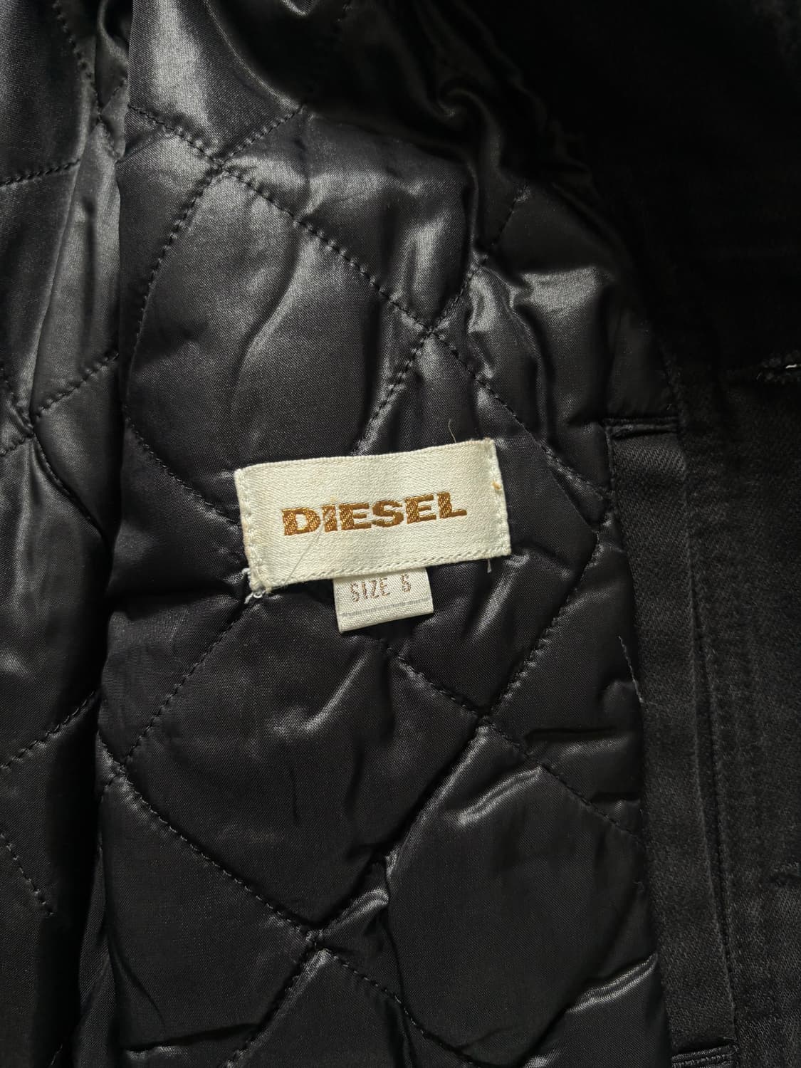Diesel 디젤 퀼티드 블랙 트러커 자켓  상품이미지6