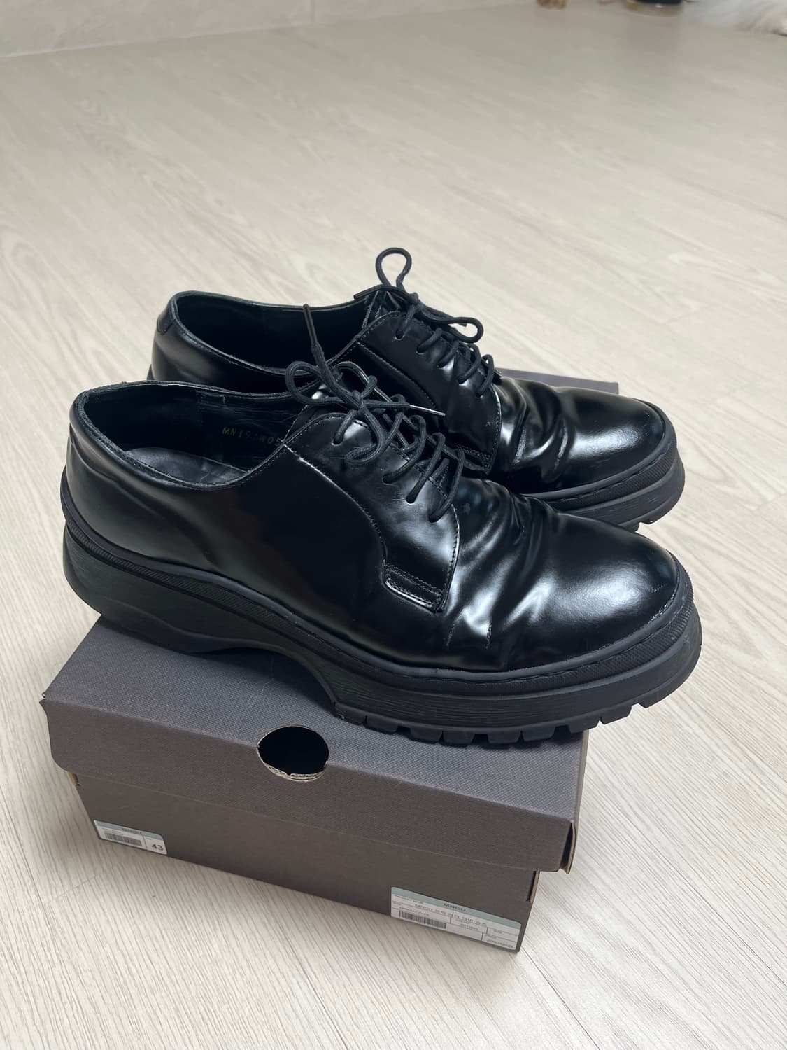 Mngu 브릭레더 더비슈즈 구둥화 상품이미지2