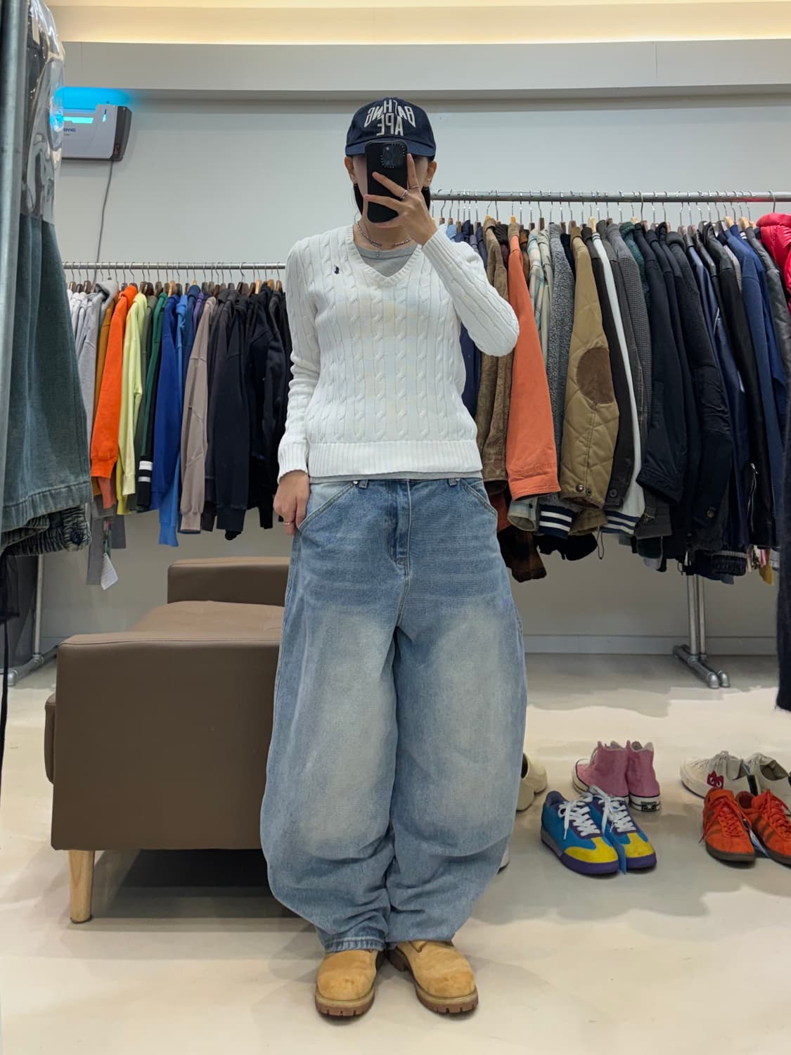 폴로 랄프로렌 브이넥 꽈배기 니트 상품이미지9