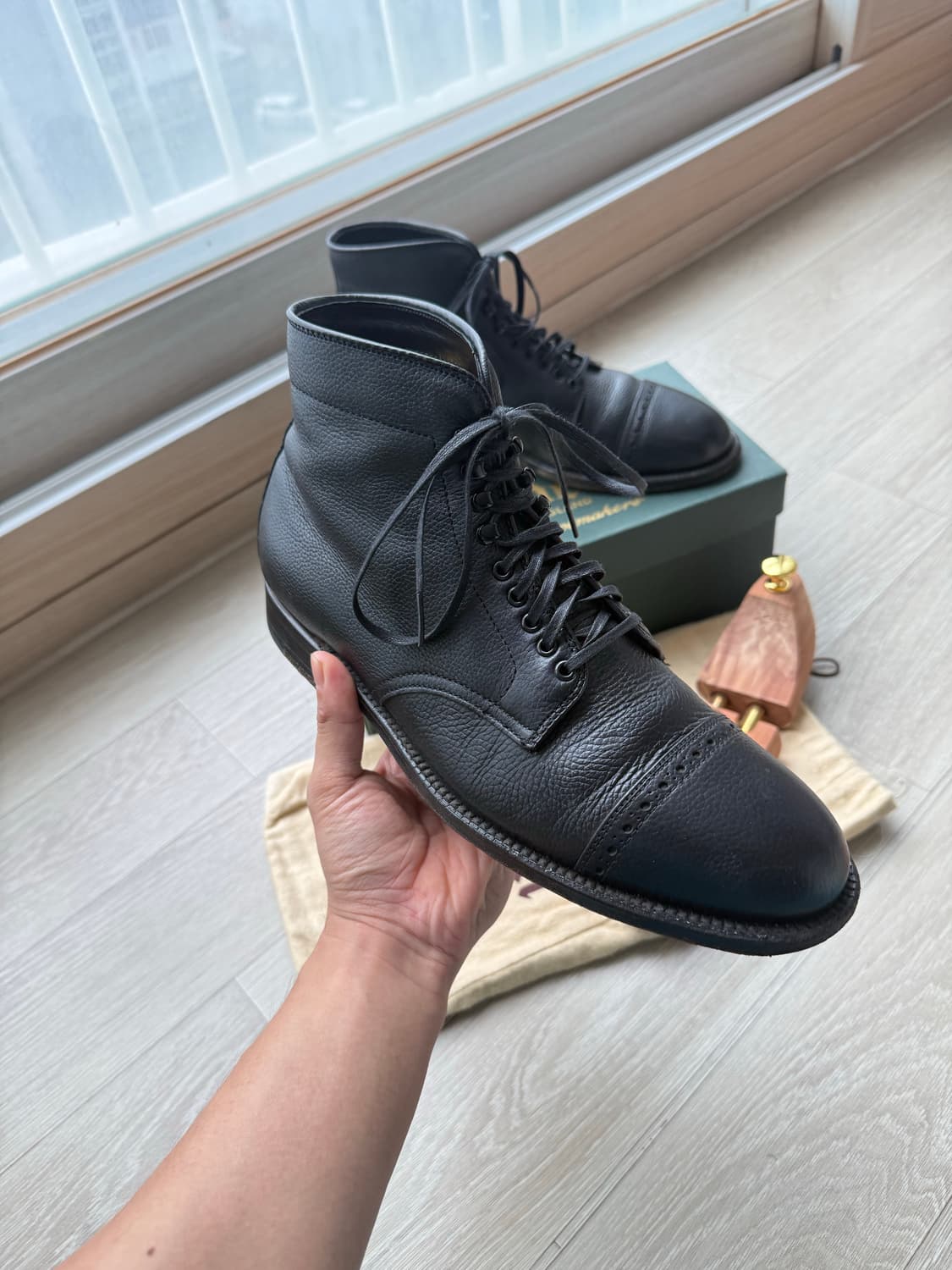 알든(alden) 그레인레더 캡토부츠 8.5d 상품이미지1