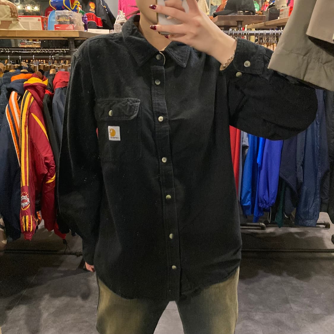 [IM] 칼하트 검정 긴팔 셔츠 상품이미지3