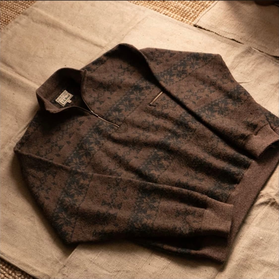 엘엘빈 하프(반) 집업 니트 (L, made in ltaly) 상품이미지5