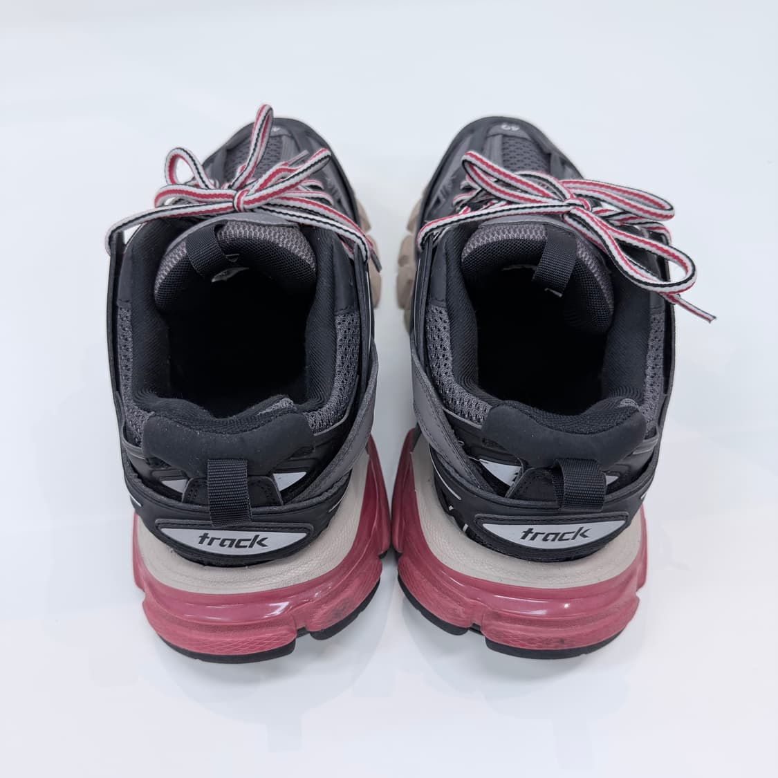 [S급/270] 발렌시아가 트랙 스니커즈 블랙 레드 상품이미지7