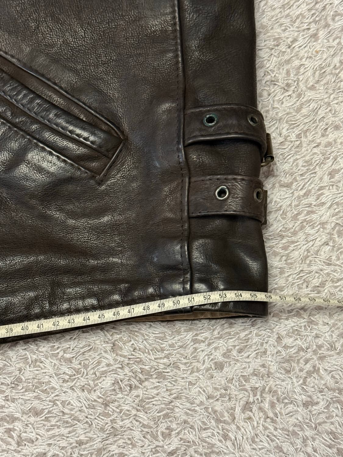 미국 빈티지 가죽 자켓 (착샷) 상품이미지6