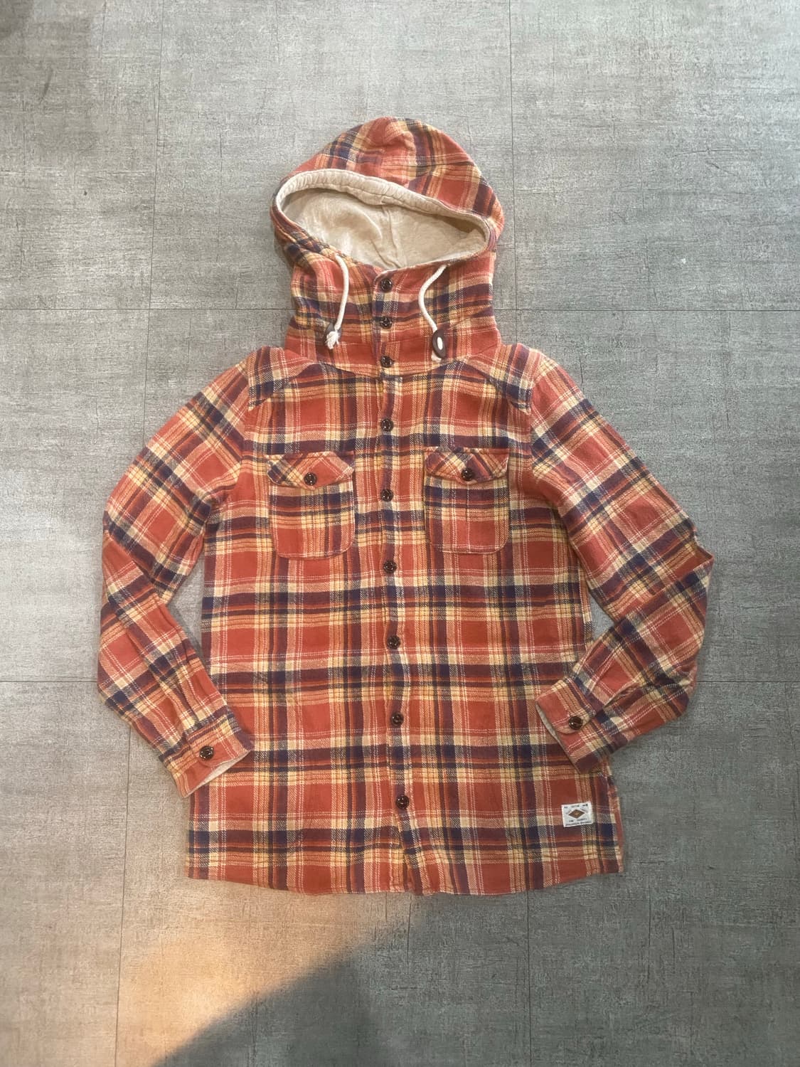 일본빈티지 Allordinaries 올드스쿨아메카지 혁오풍체크 후드자켓 상품이미지1