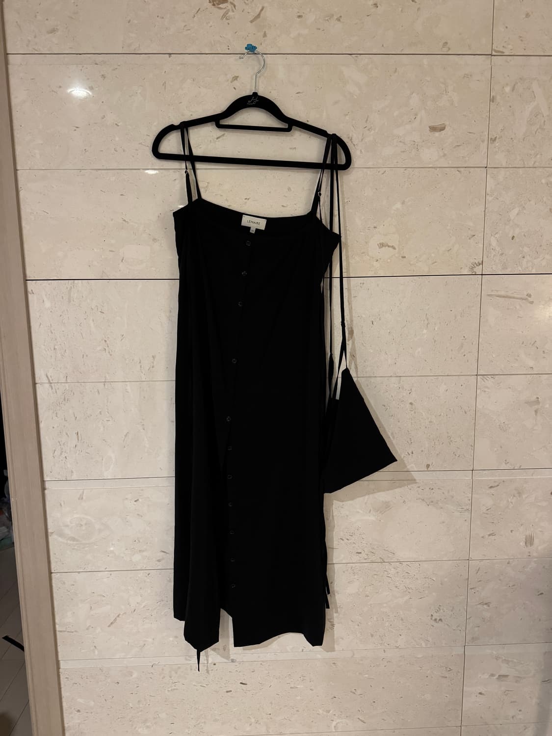 르메르 Lemaire 드라이 실크 슬립 드레스 블랙 34 (런웨이 피스) 상품이미지1