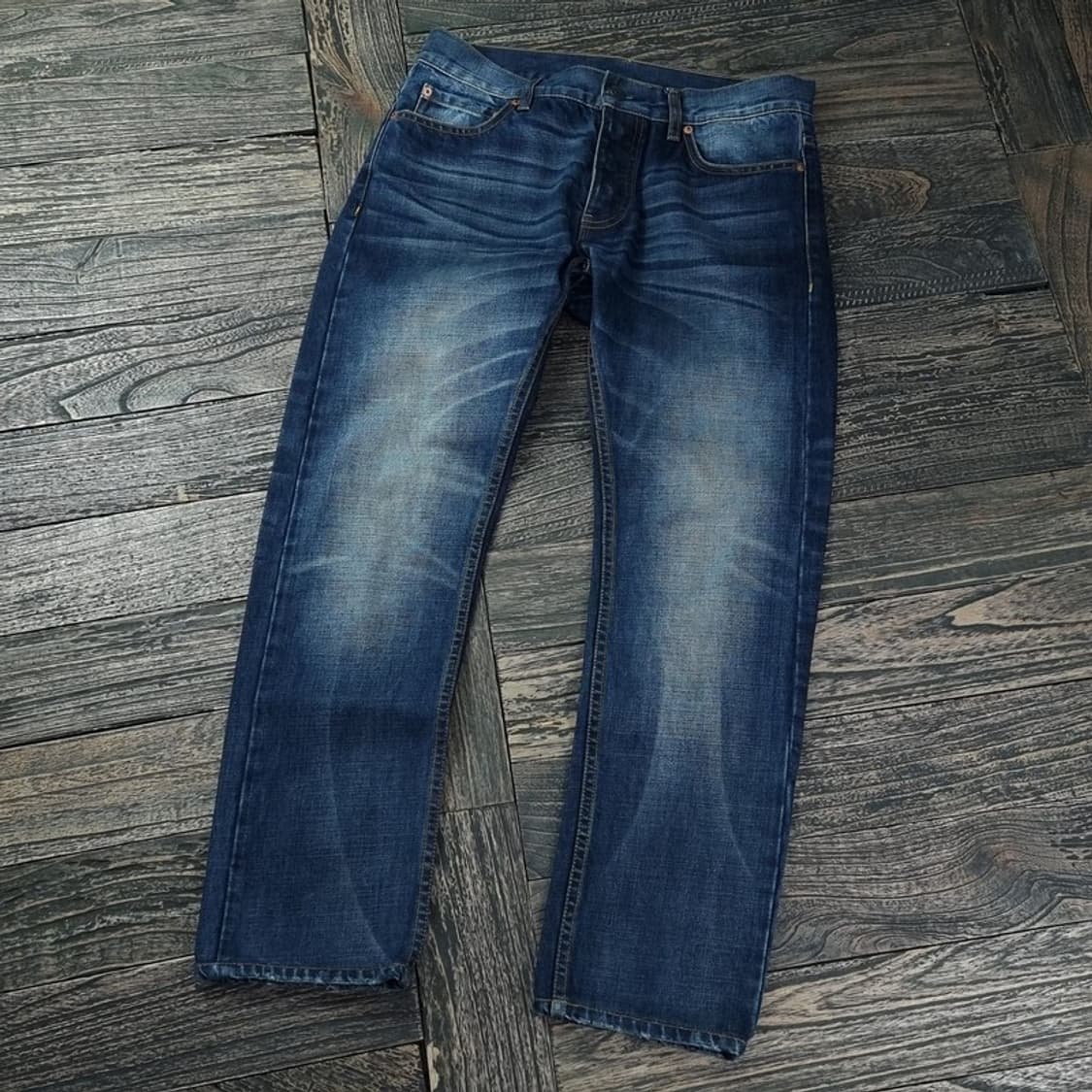 [아르마니] 빈티지 워시드 진청 데님 팬츠 청바지 P01321 상품이미지1