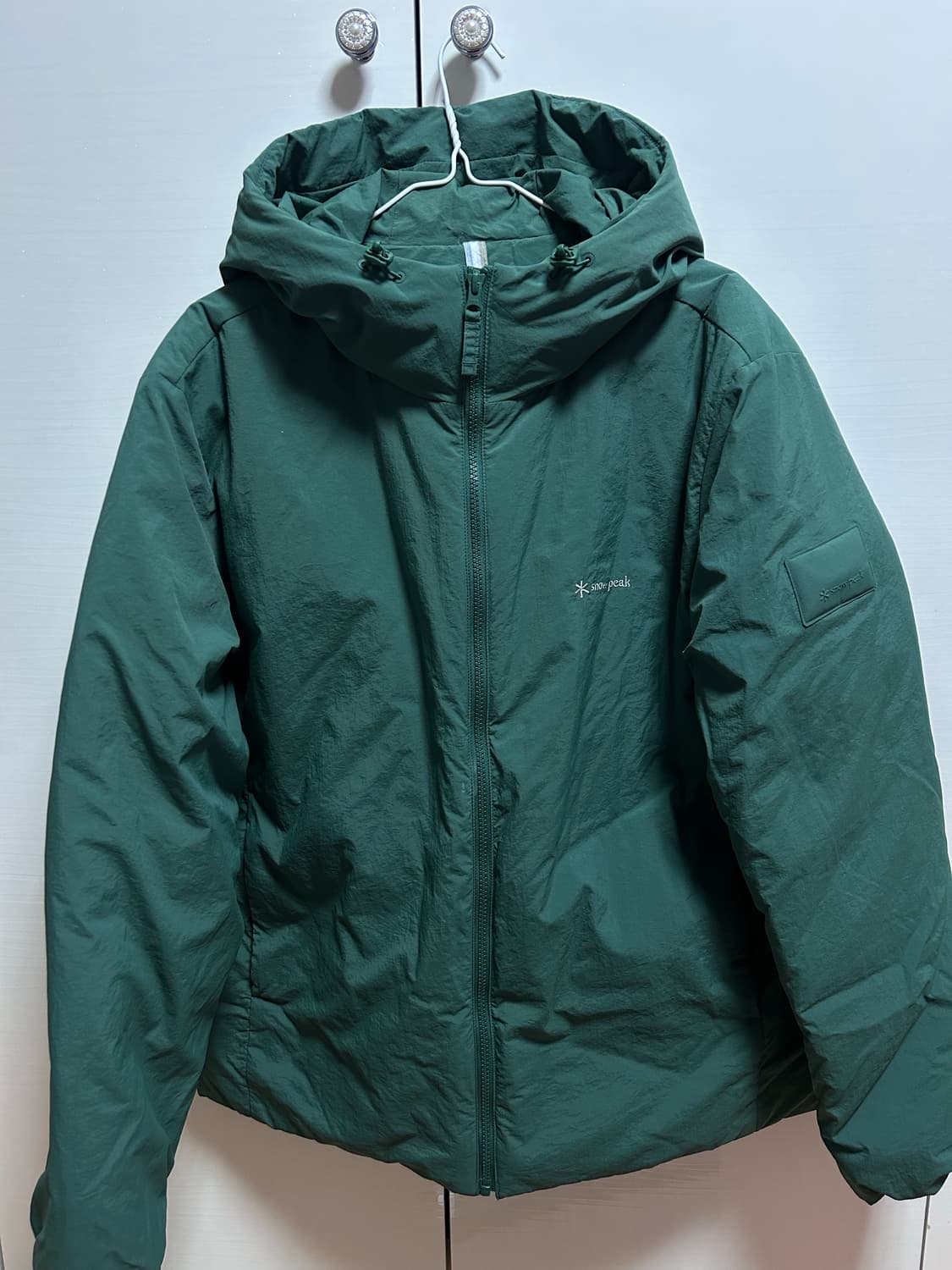 스노우피크 랜드후드 경량 패딩 L (105) 그린 상품이미지1