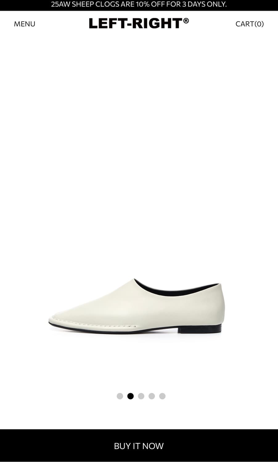 LEFT-RIGHT 브랜드의 아이보리색 여성 로퍼  상품이미지2