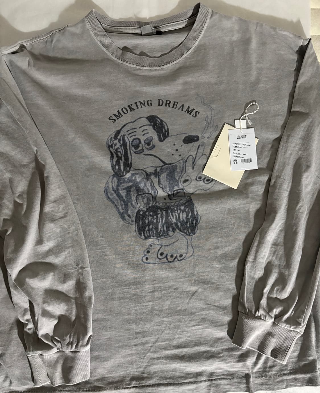 [3] 폴리테루 블루독 롱슬리브 빈티지 그레이 상품이미지1