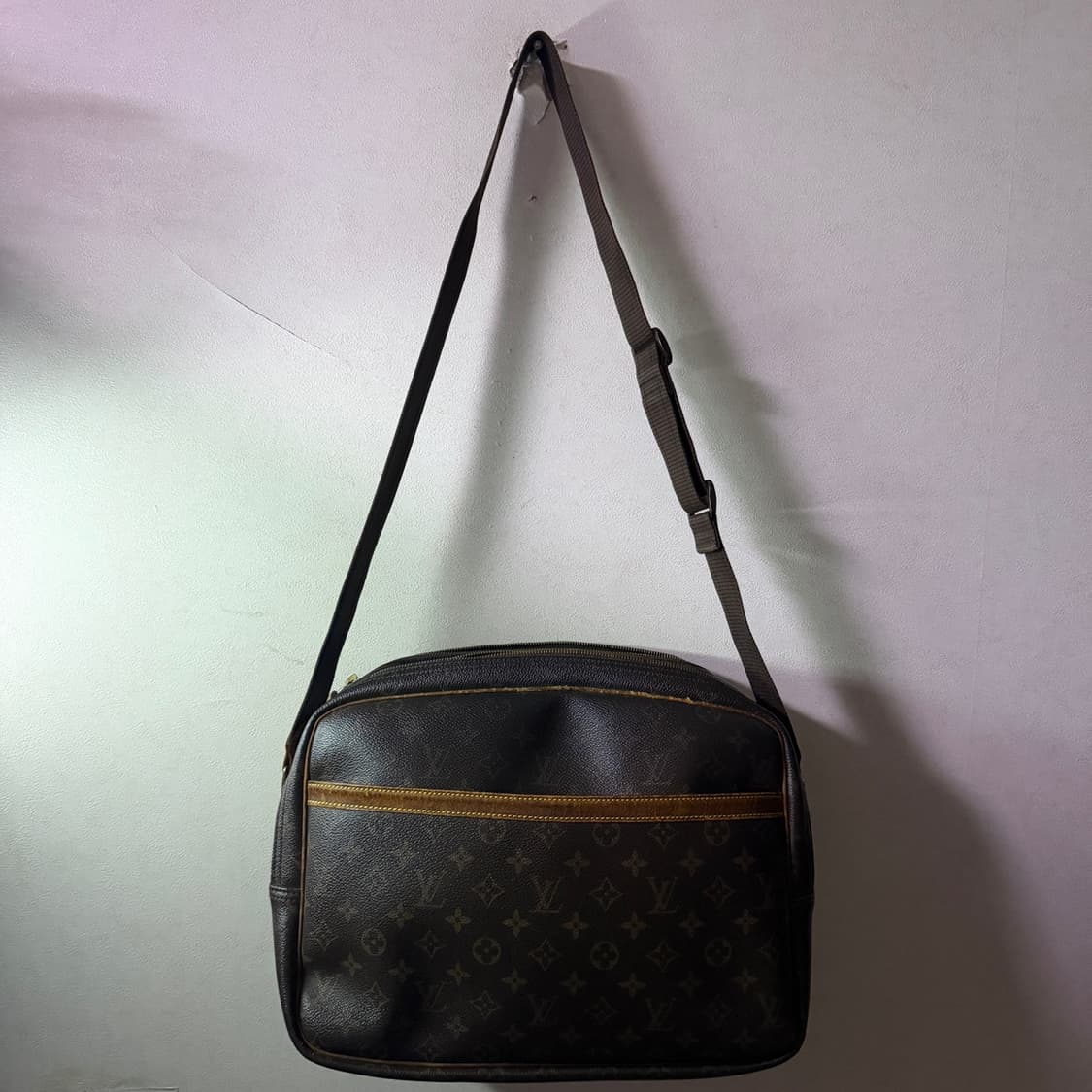 빈티지 루이비통 모노그램 리포터백 라지 숄더&크로스백 상품이미지10