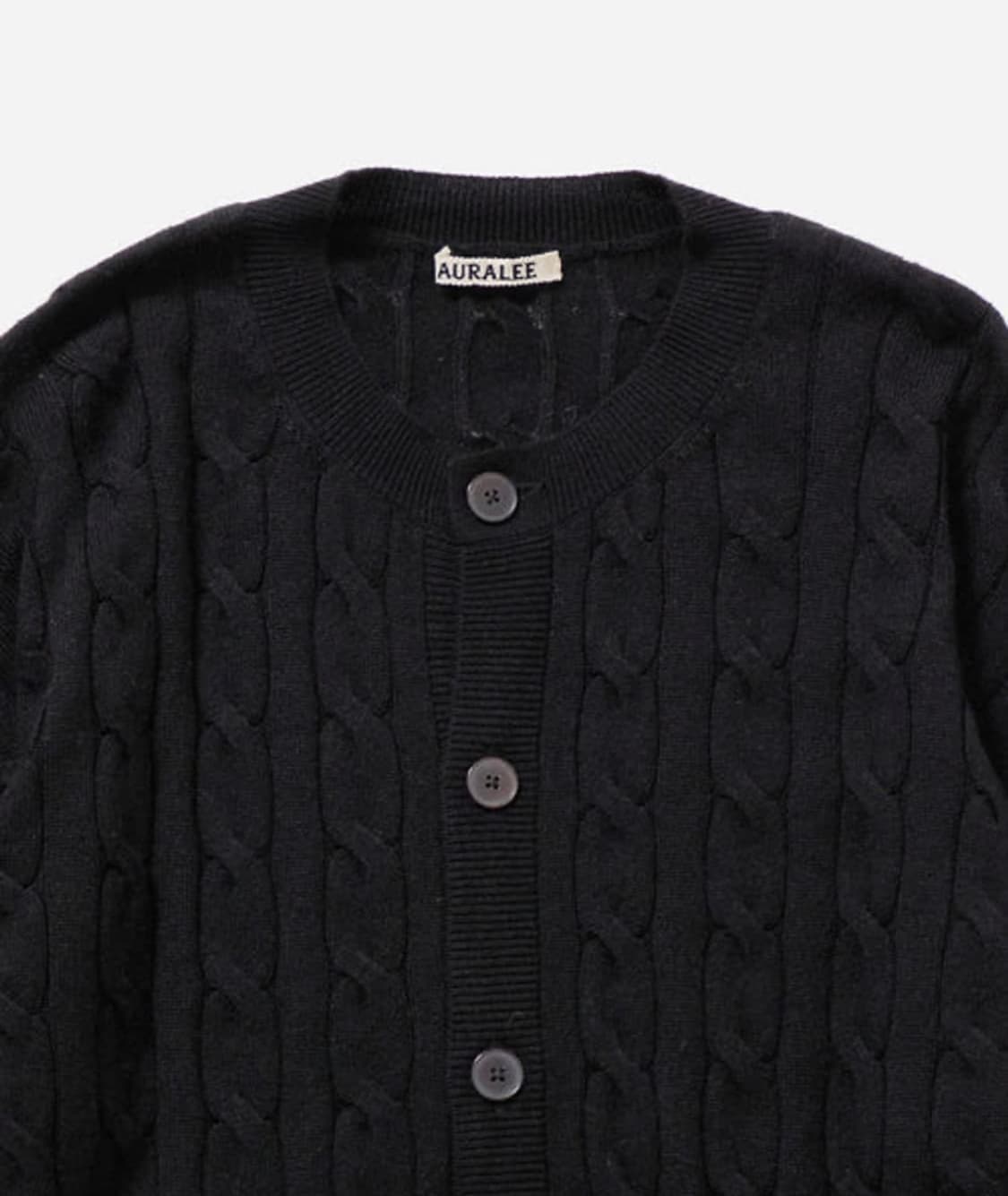 [4] 오라리 슈퍼파인 캐시미어 실크 케이블 가디건 상품이미지2