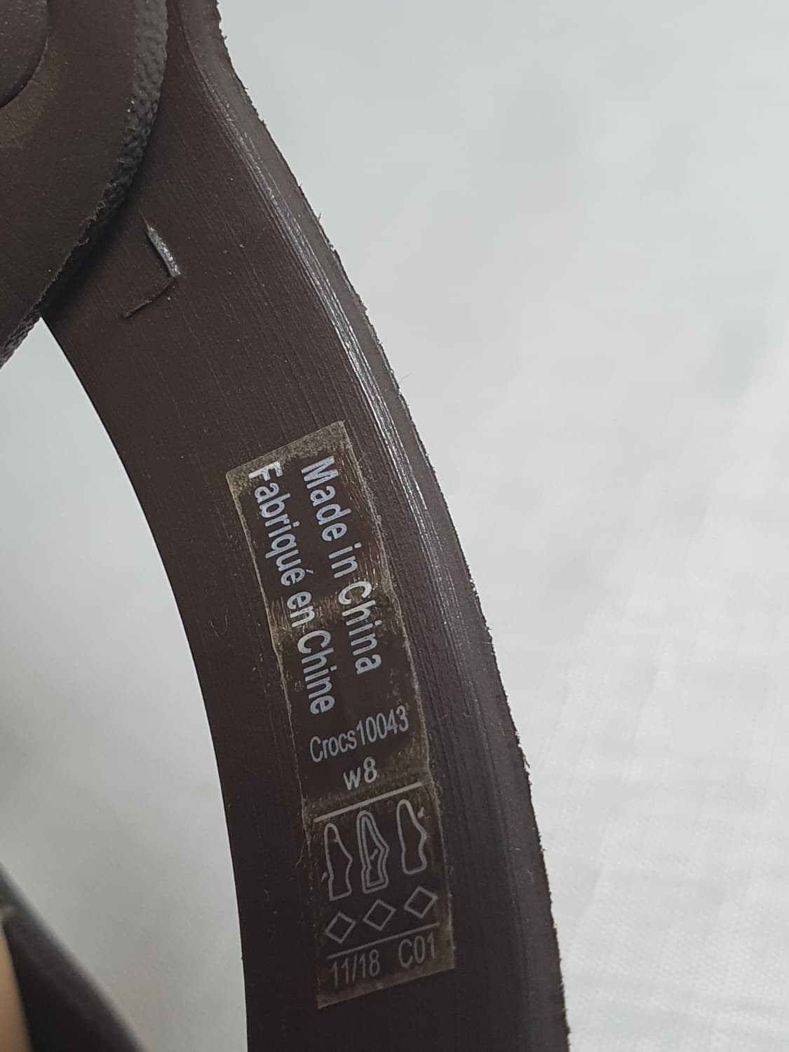 250mm 크록스 샌들 클레오 브라운 베이지 상품이미지9