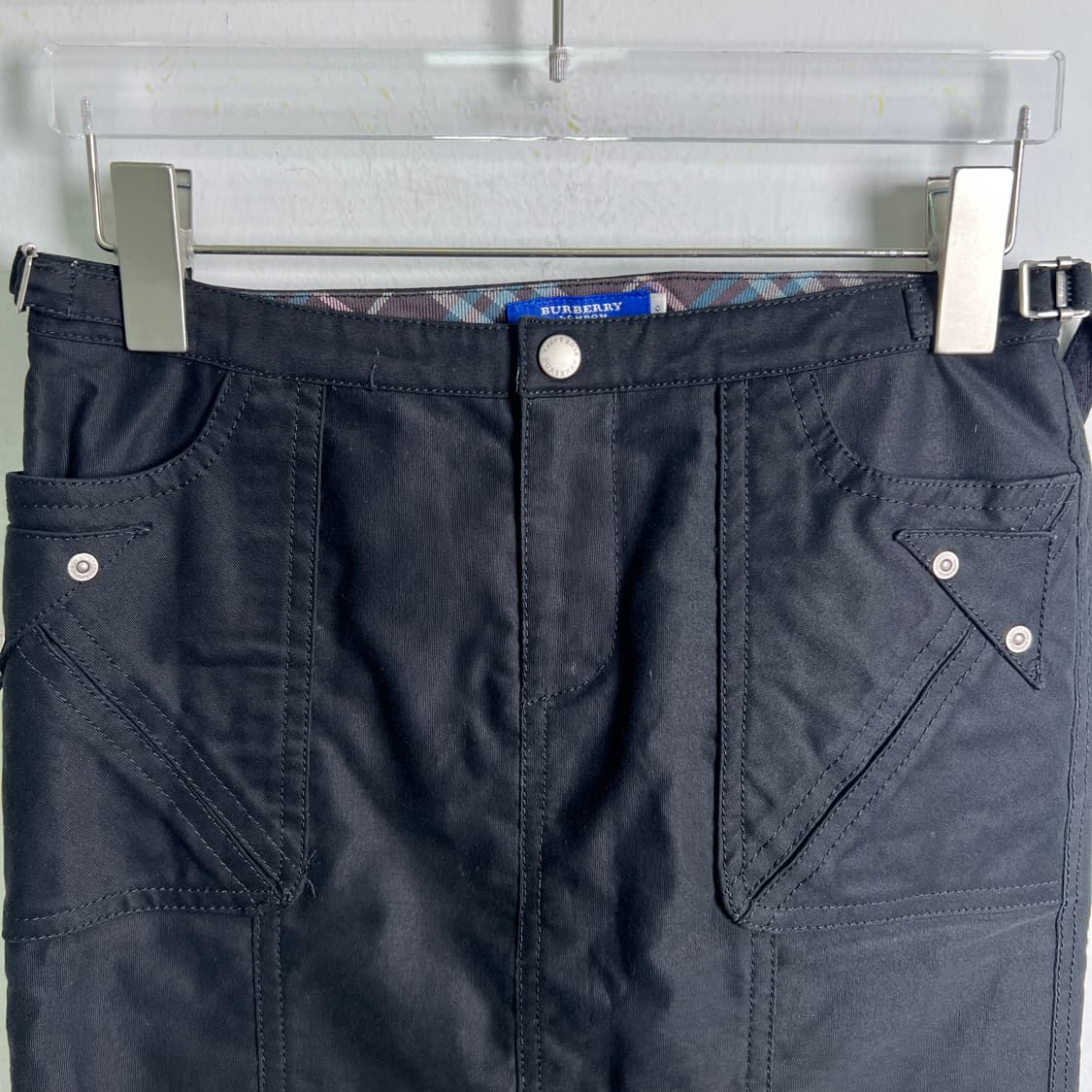 버버리 블루 라벨 블랙 미니스커트 36 상품이미지4