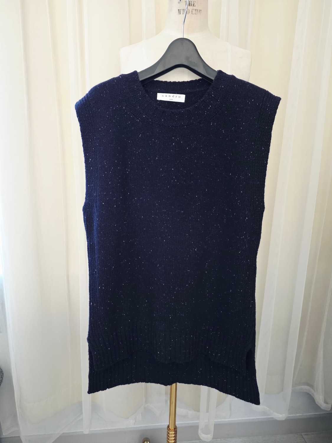 산드로 네이비 니트 베스트 조끼 Sandro 상품이미지1