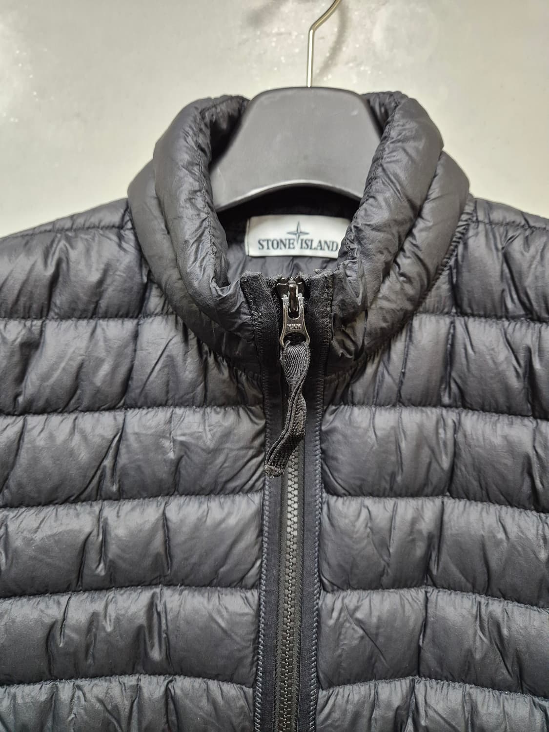 Stone island 가먼트 다잉 마이크로얀 경량 패딩 블랙 S 상품이미지2