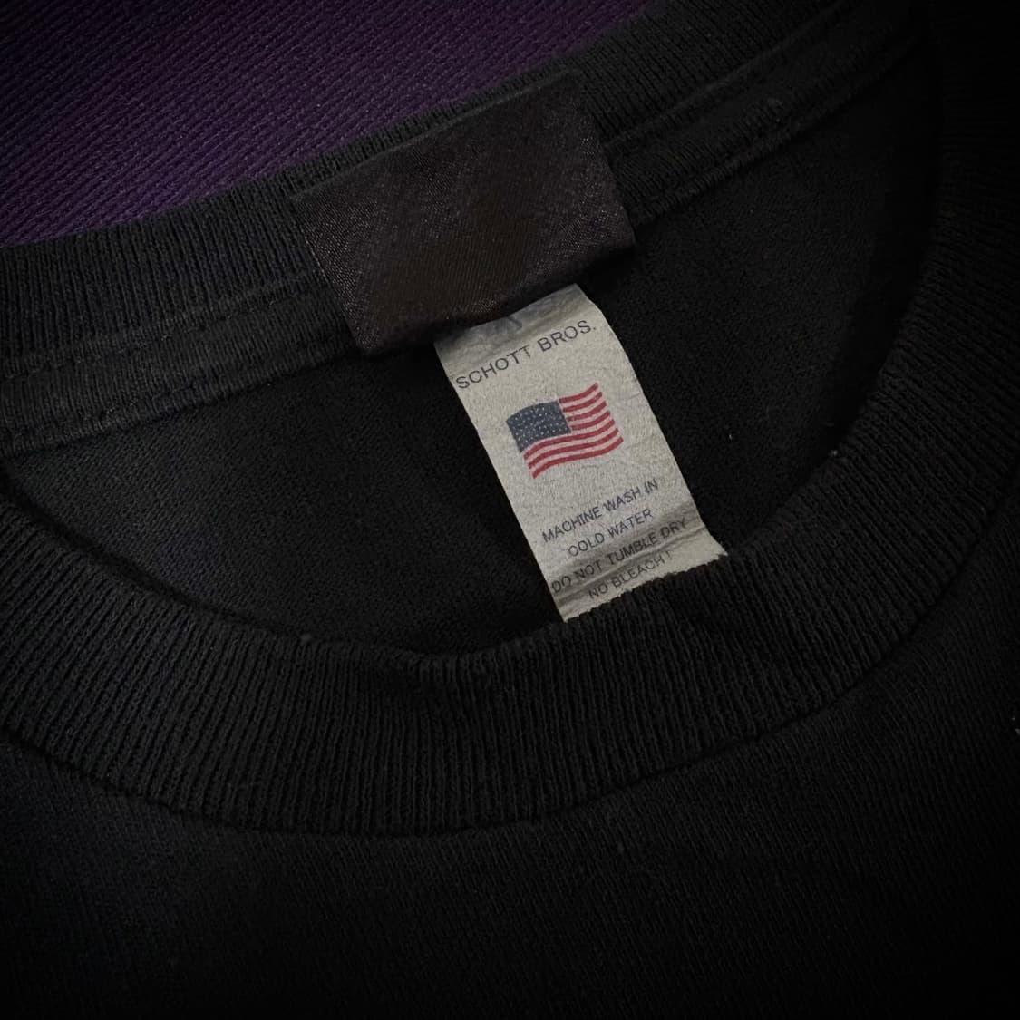 [90s Schott NYC Black Pocket Tee] 상품이미지5
