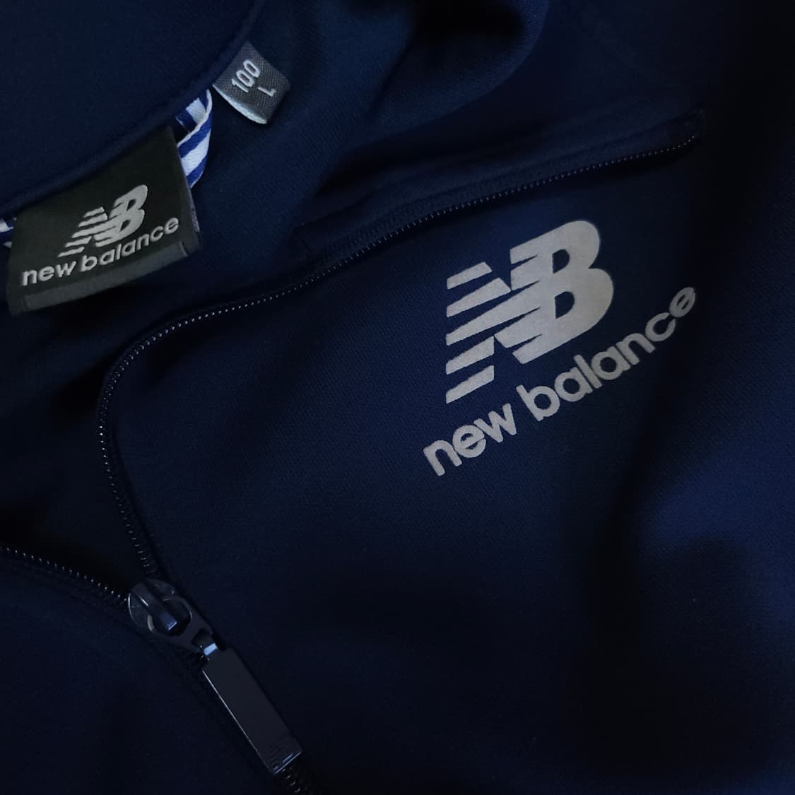 뉴발란스 네이비 져지 100-105 트랙탑 상품이미지6