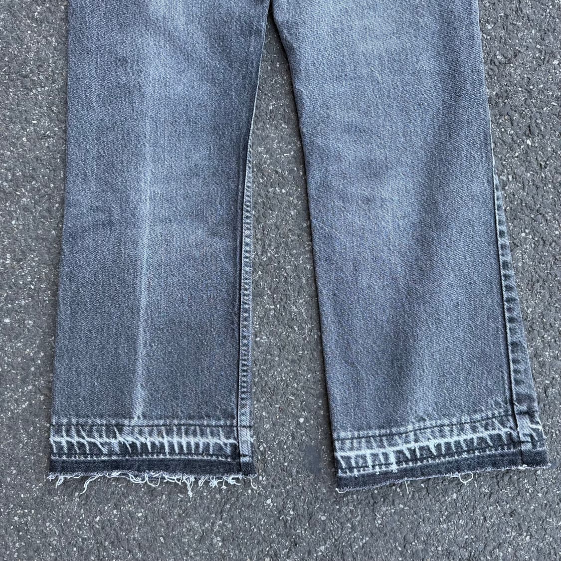 90s USA 빈티지 리바이스 517 부츠컷 오렌지탭 흑청 상품이미지8