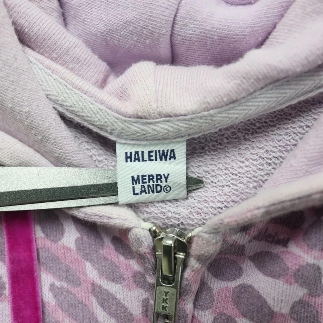 HAREIWA 핑크 호피 후드집업  상품이미지6