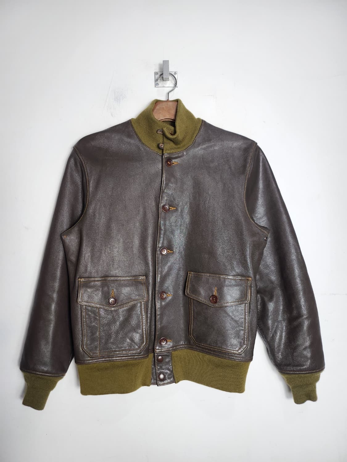 브론슨 Type A-1 레더 플라이트 가죽 자켓 상품이미지1