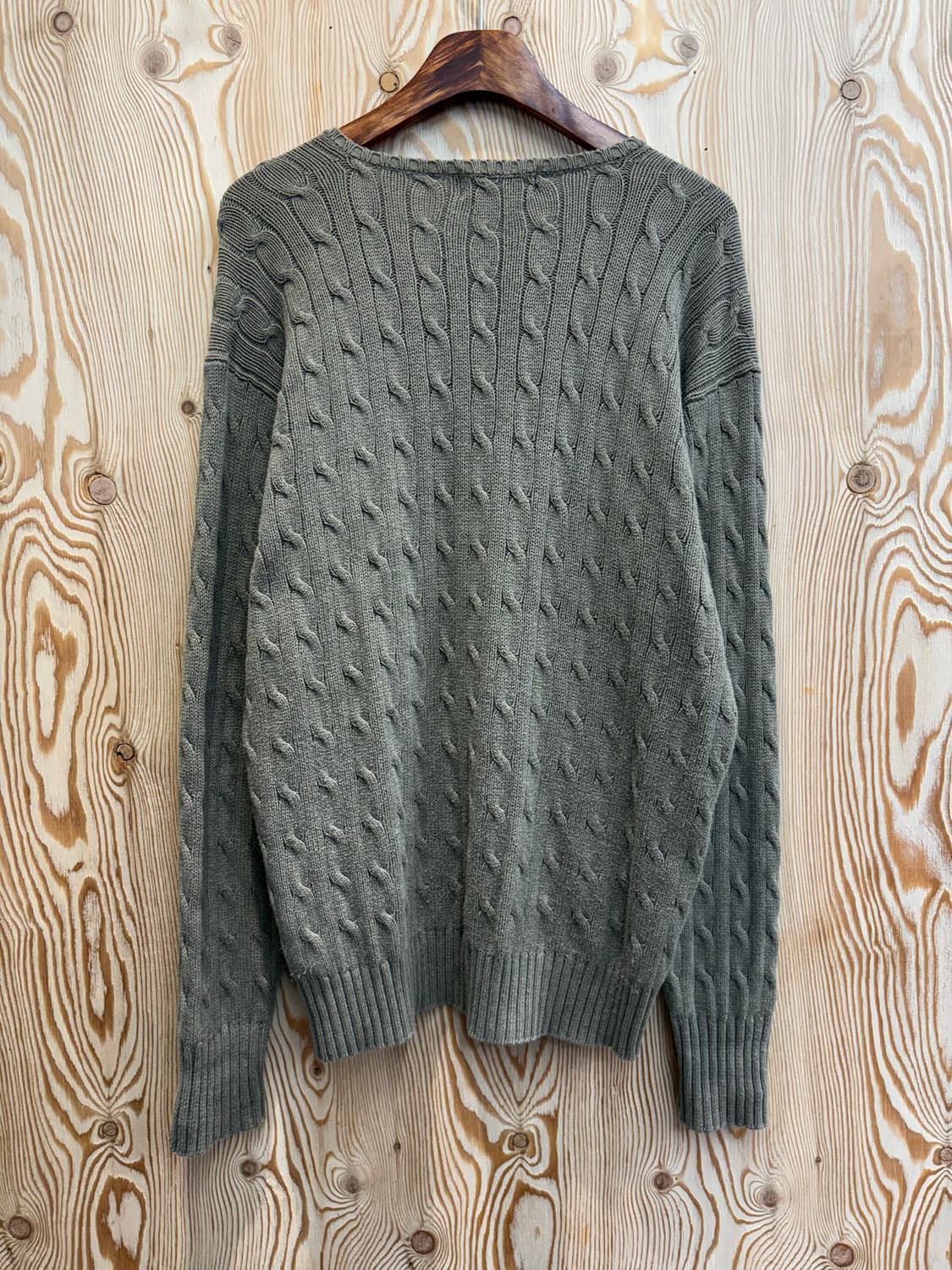 폴로 랄프로렌 브이넥 꽈배기 니트 상품이미지2