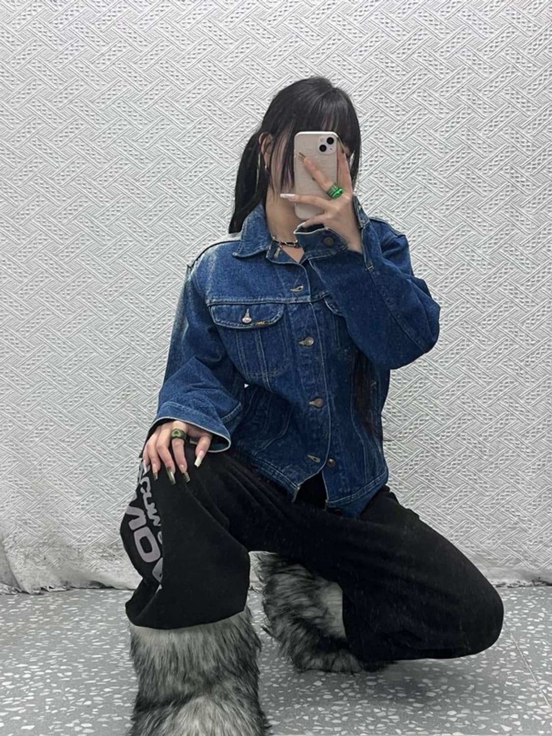 LEE 빈티지무드 데미지 워싱 데님 자켓 M C08054 상품이미지2