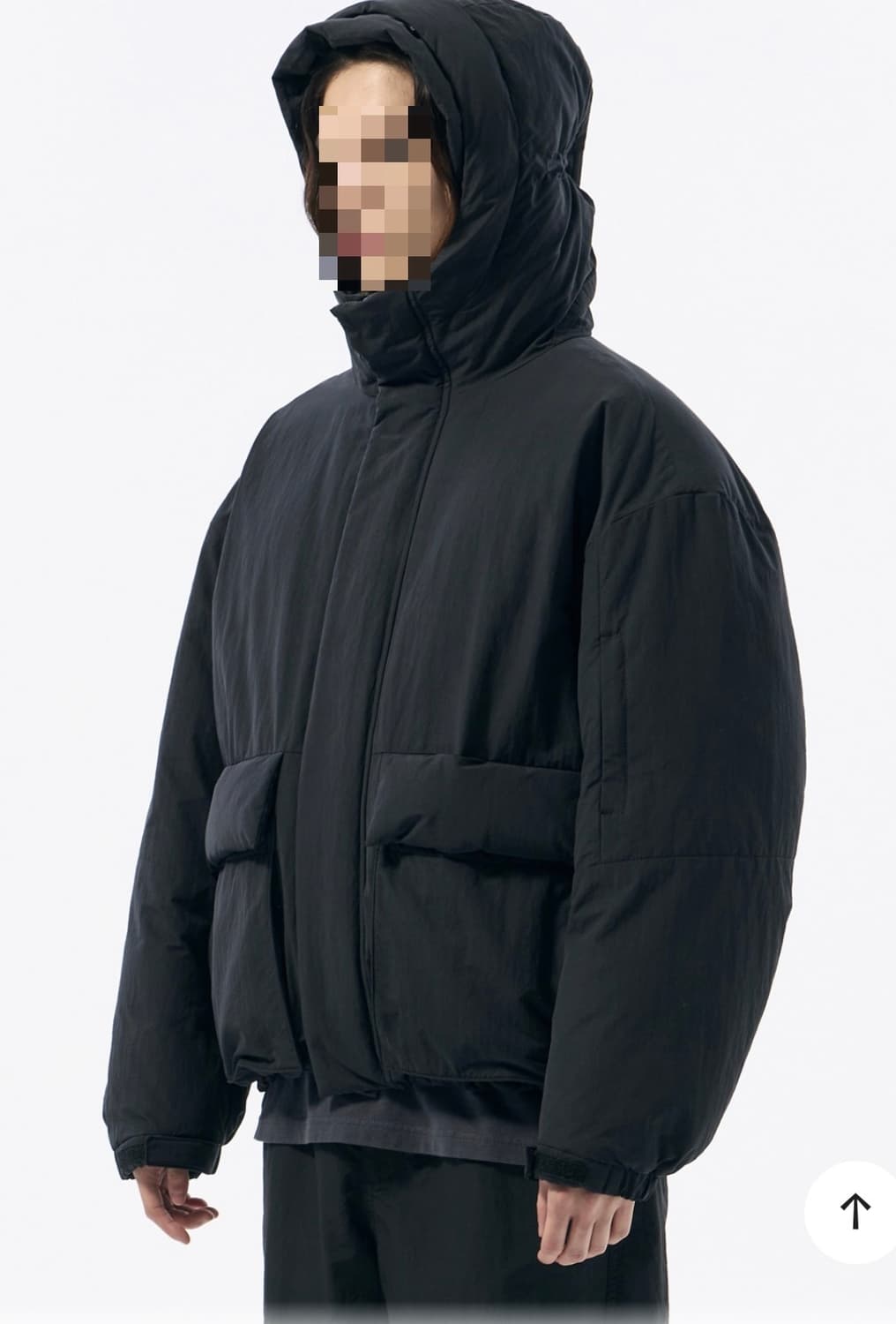 커스텀멜로우 후드 봄버 구스다운 상품이미지8