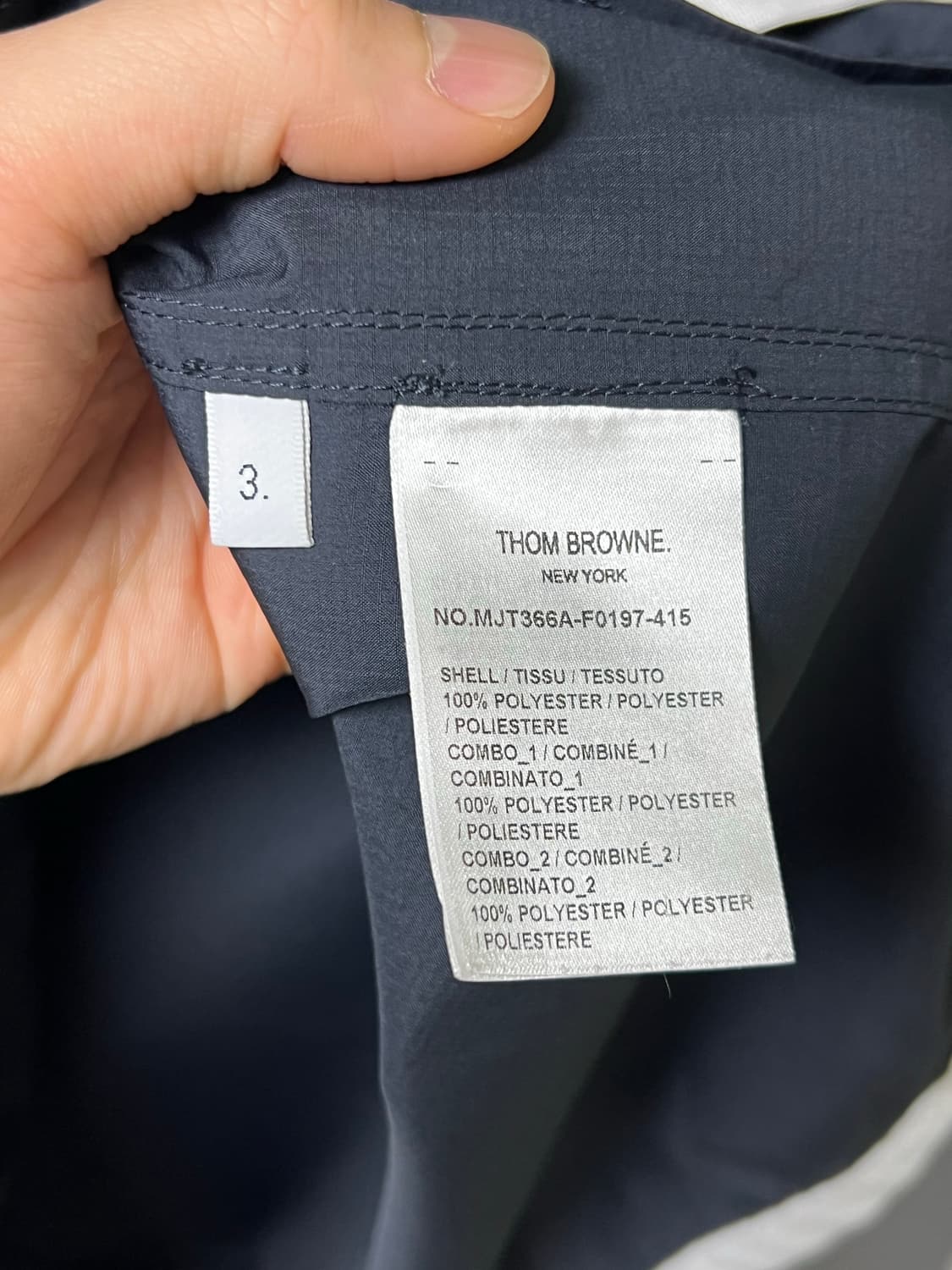 [정품] 신형, 새상품급 / 3 톰브라운 립스탑 바람막이 상품이미지4